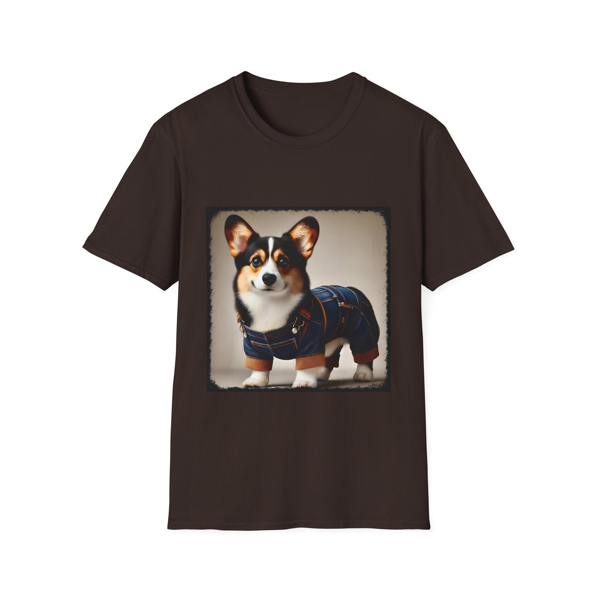 Pembroke Welsh Corgi Denim Doll | Unisex Dog T-Shirt