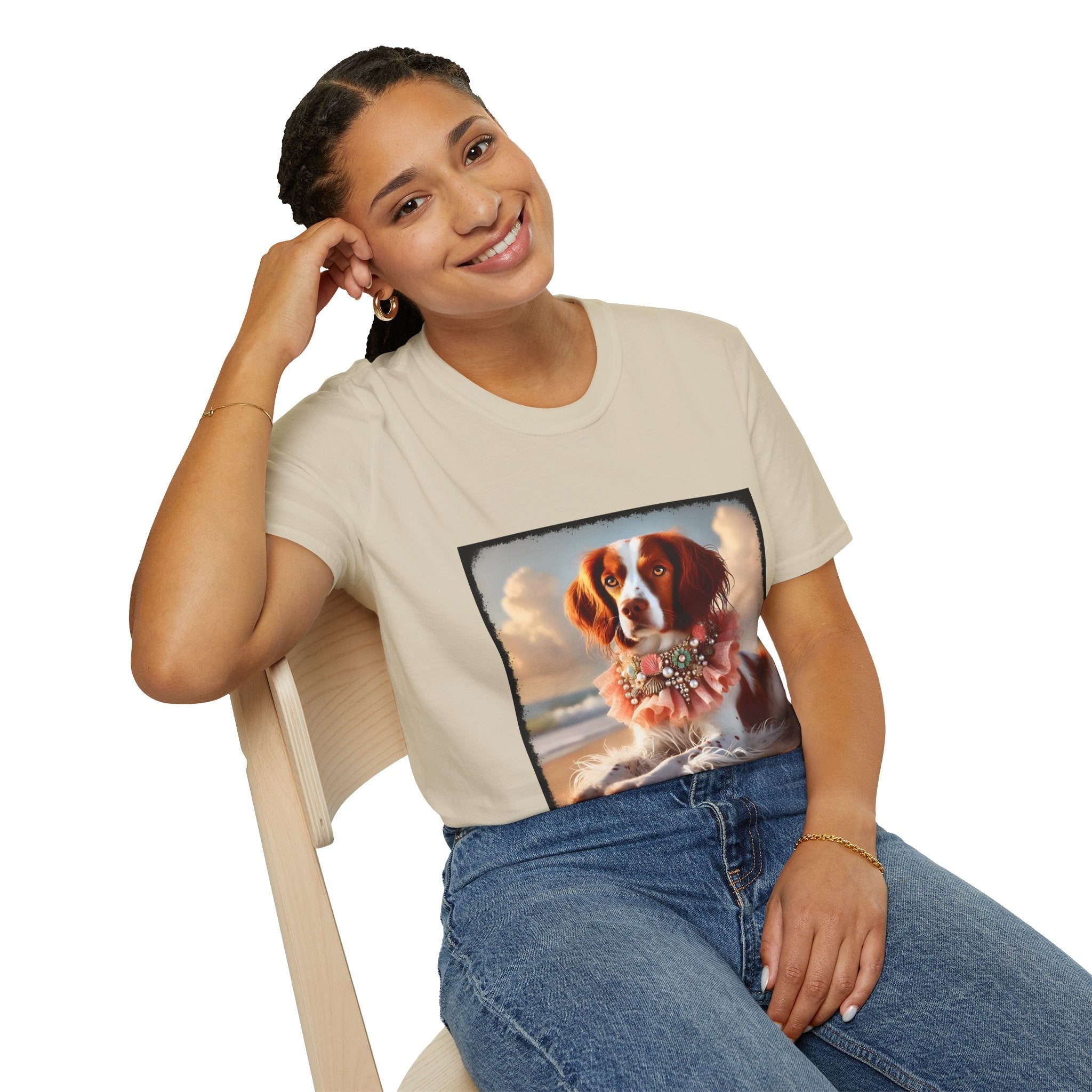 Brittany Beach Beauty | Unisex Dog T-Shirt