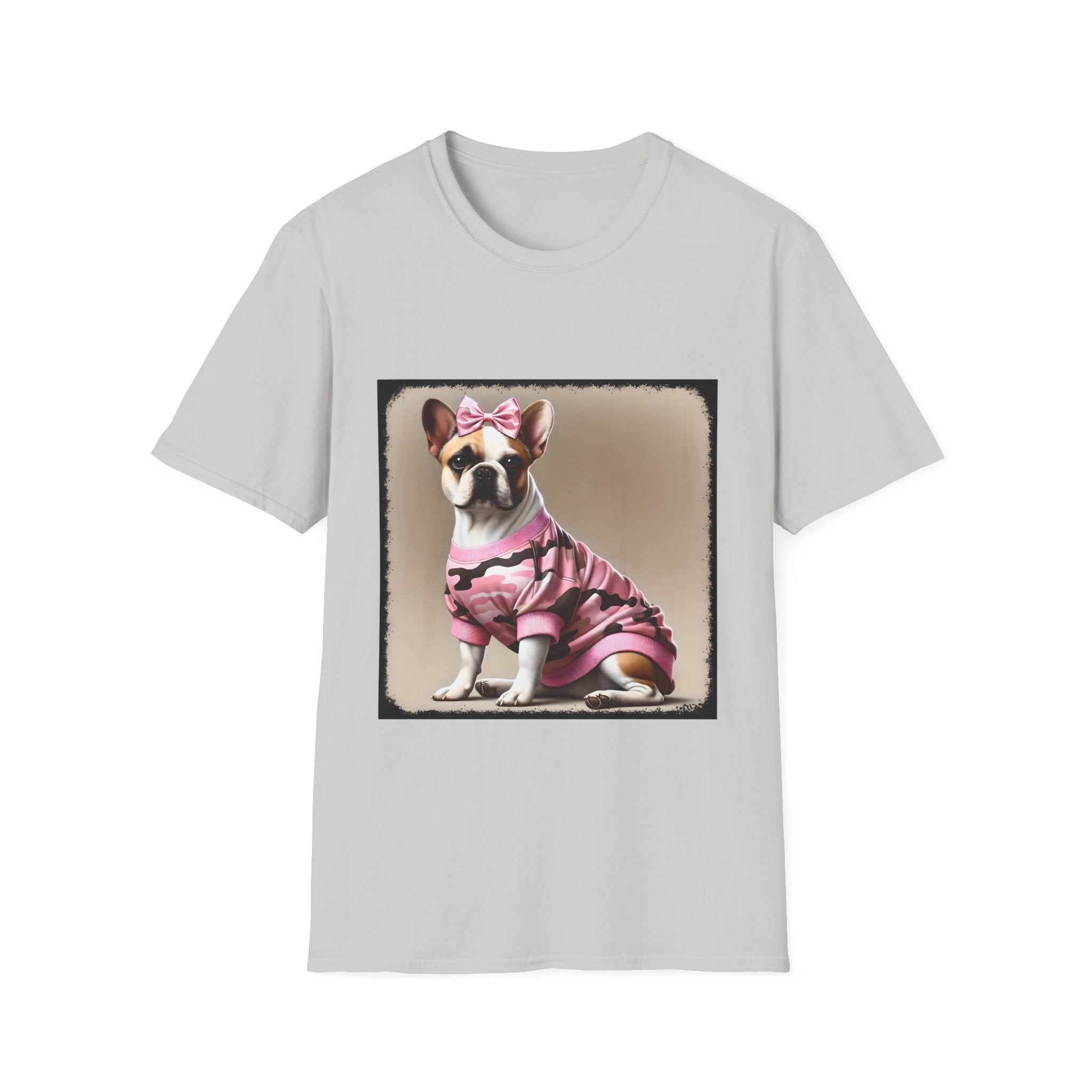 French Bulldog Camo Chic | Unisex Dog T-Shirt