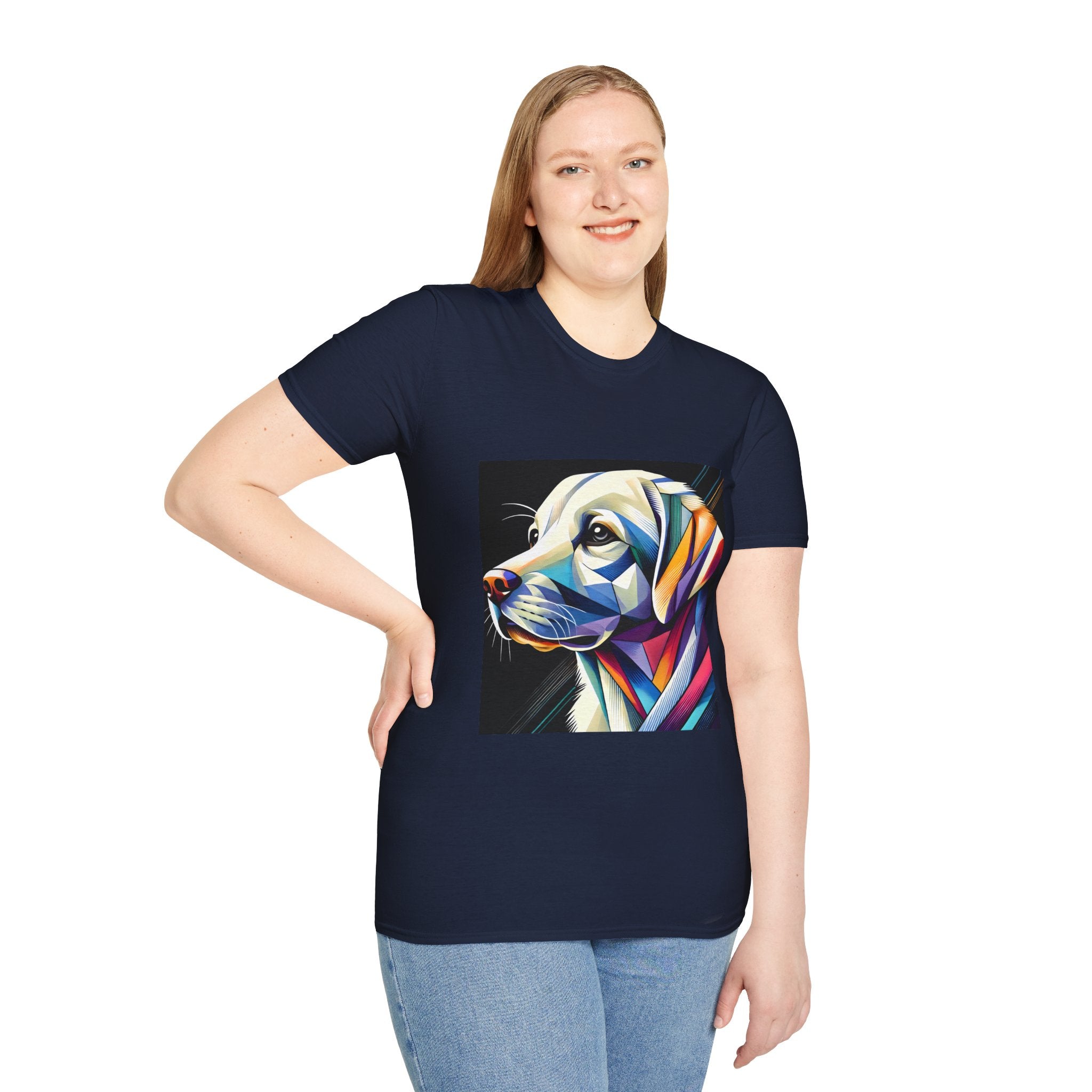 Labrador Retriever Multicolor Geometric | Unisex Dog T-Shirt