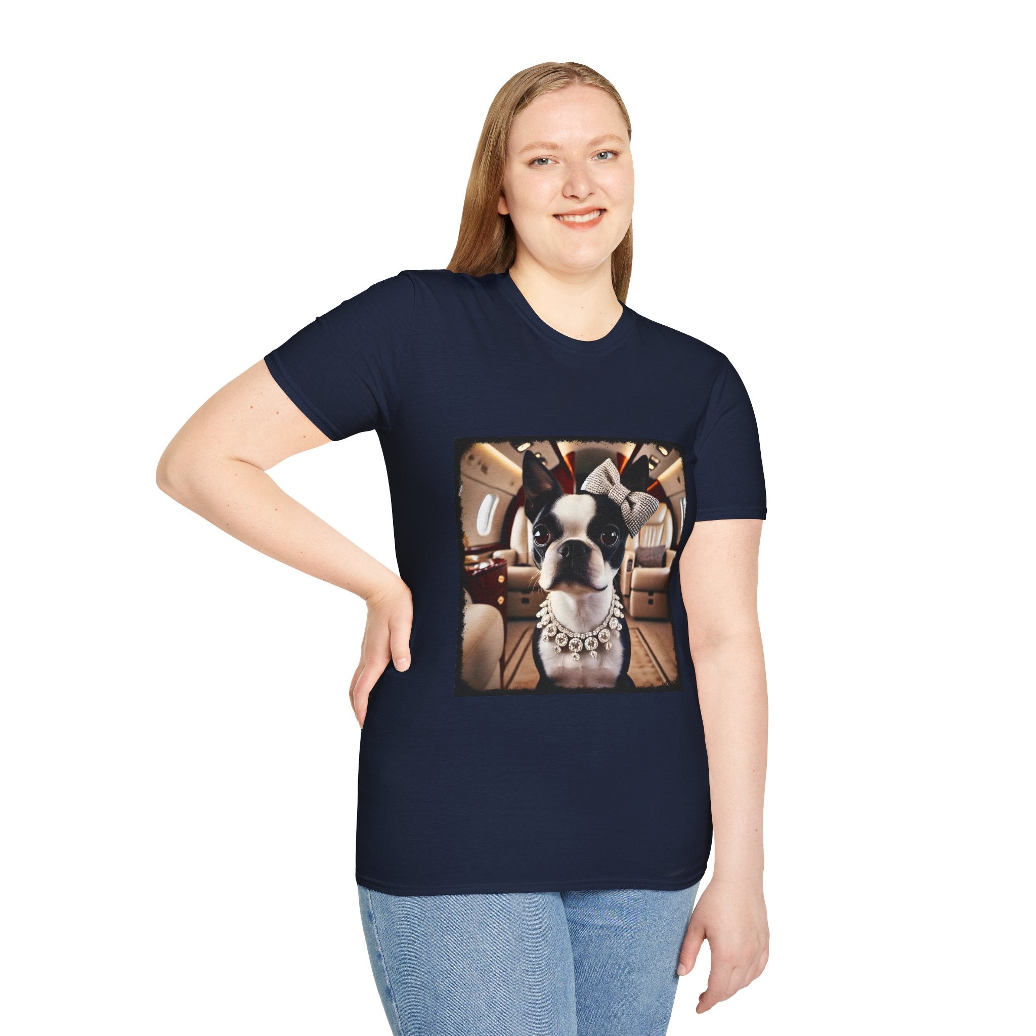 Boston Terrier Jet Setter | Unisex Dog T-Shirt
