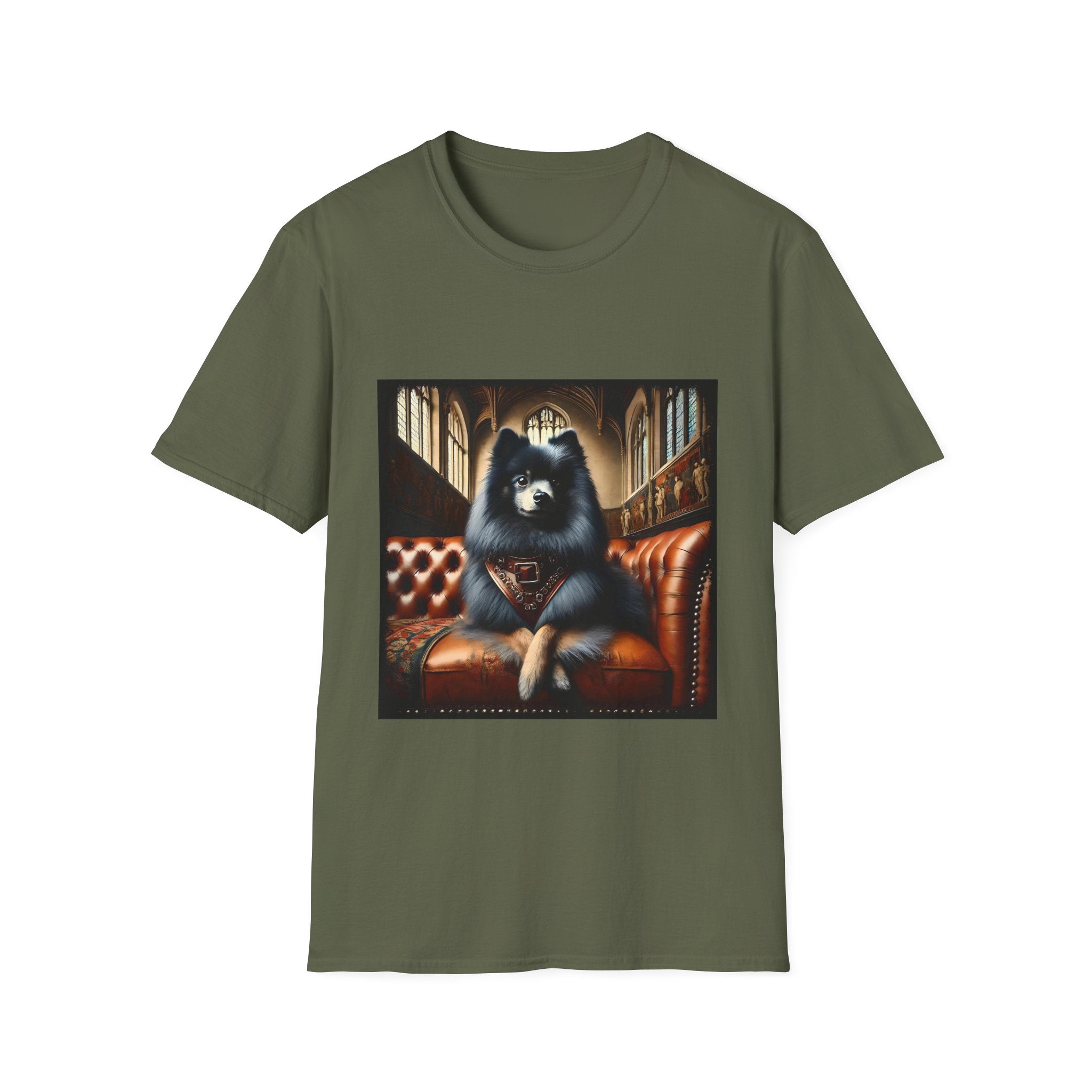 Pomeranian Poised Prince | Unisex Dog T-Shirt