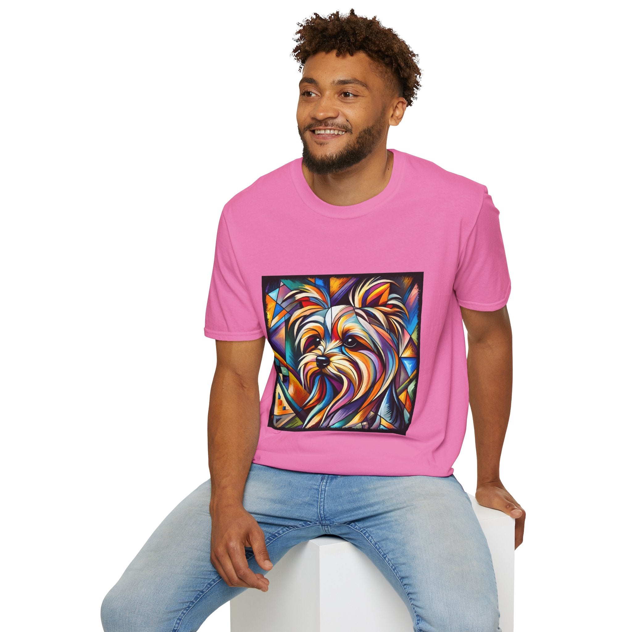 Yorkshire Terrier Bold Geometric | Unisex Dog T-Shirt