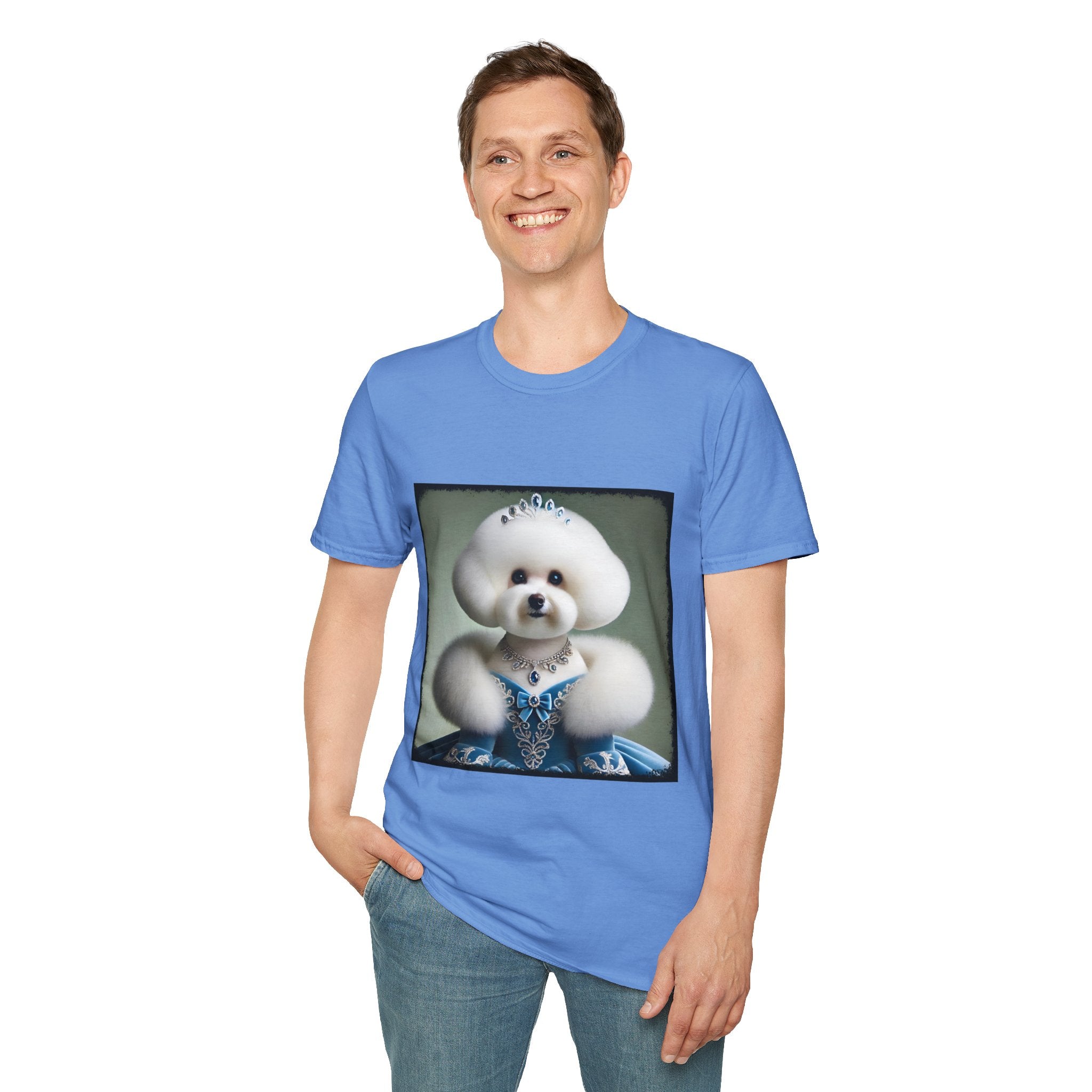 Bichon Frise Blue Belle | Unisex Dog T-Shirt
