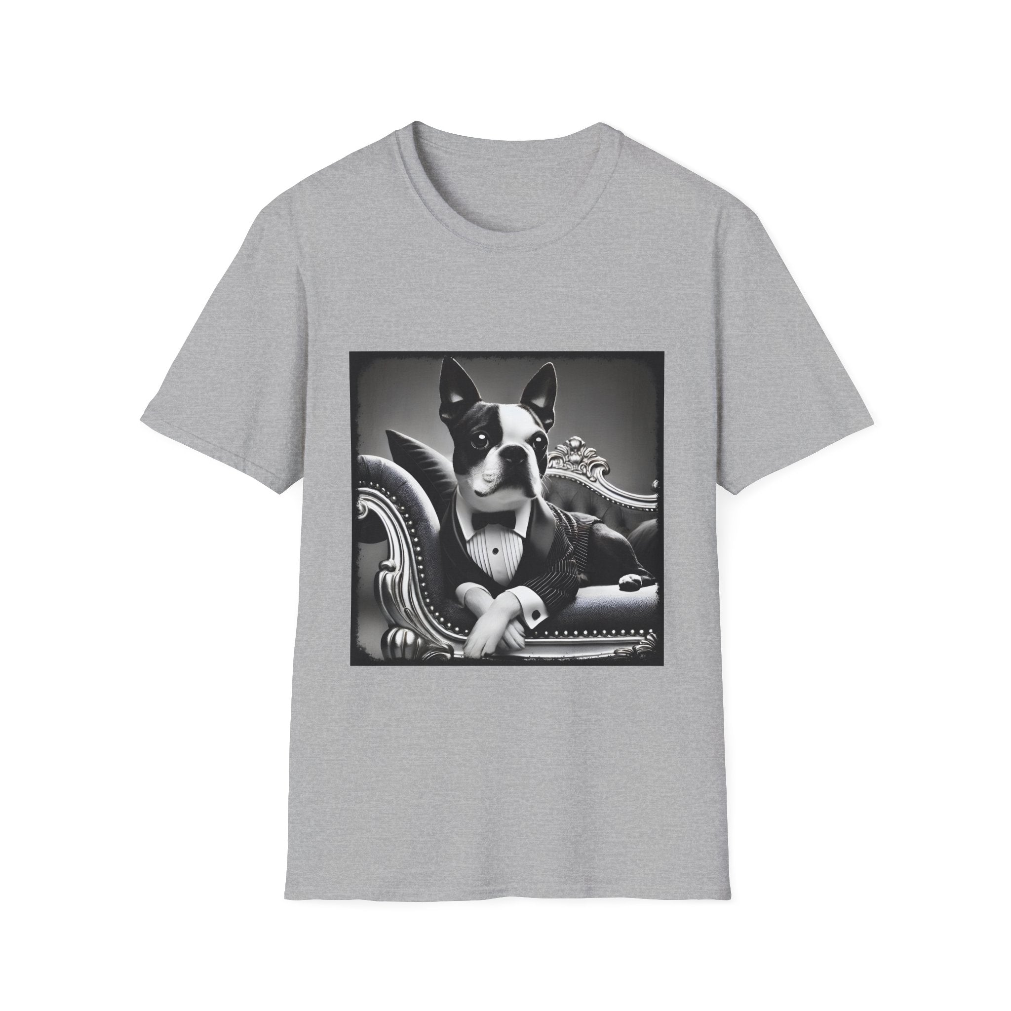 Boston Terrier Tux Luxe | Unisex Dog T-Shirt