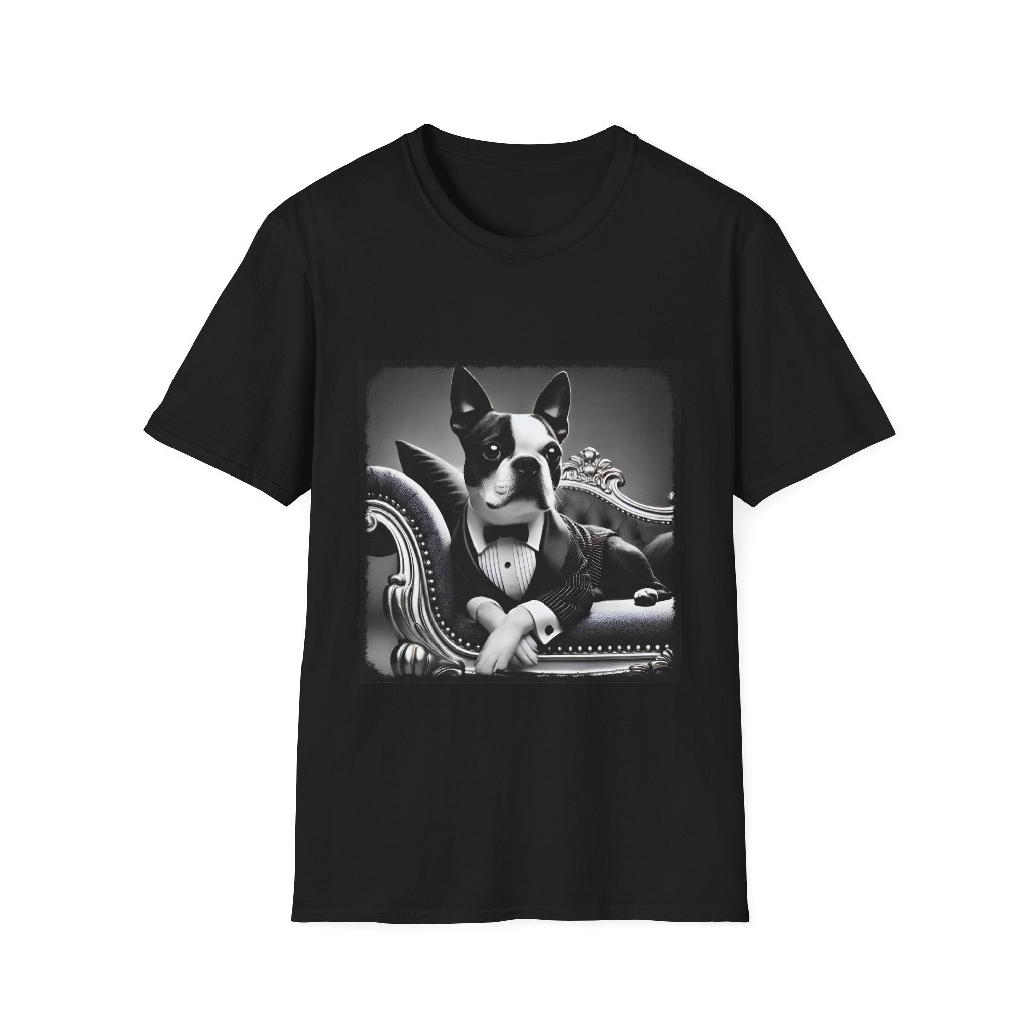 Boston Terrier Tux Luxe | Unisex Dog T-Shirt