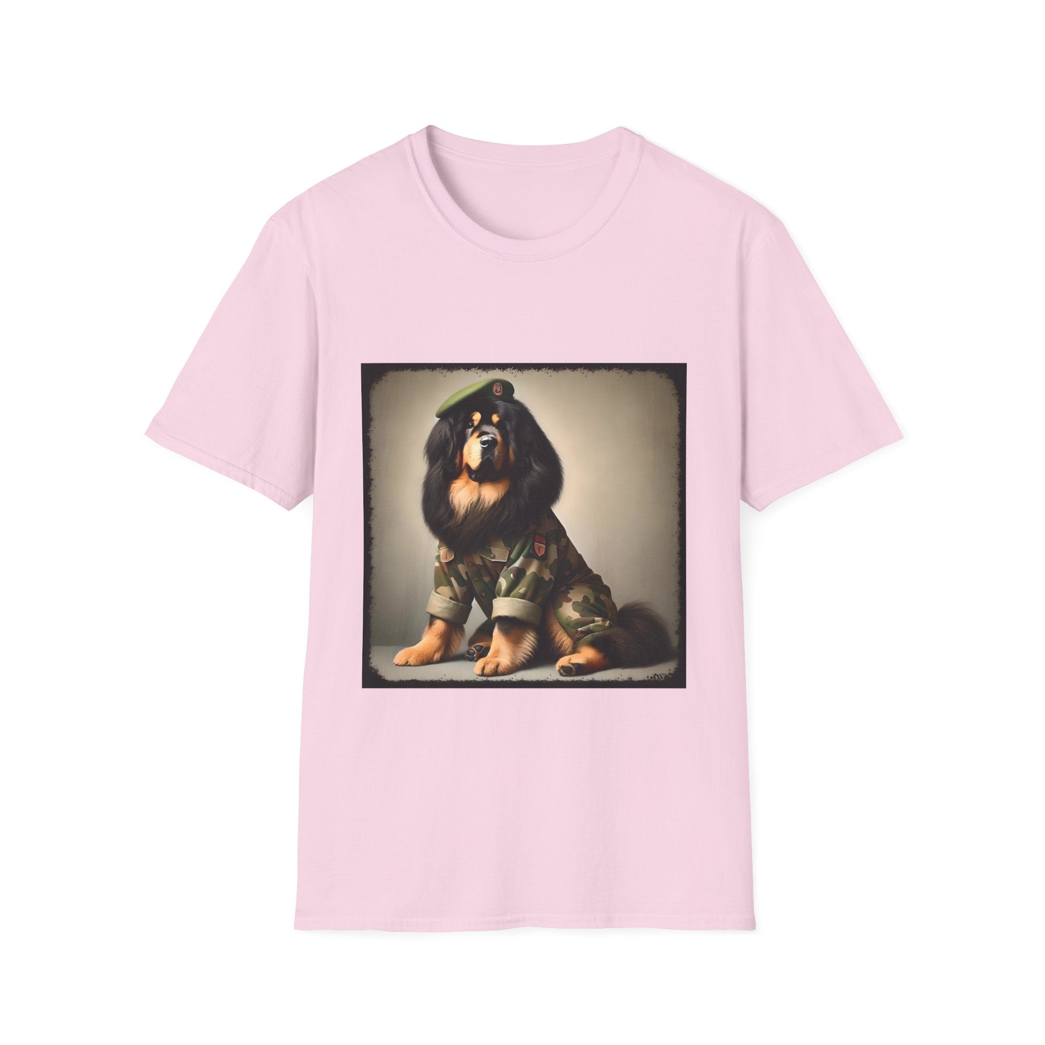 Tibetan Mastiff Camo Cutie | Unisex Dog T-Shirt