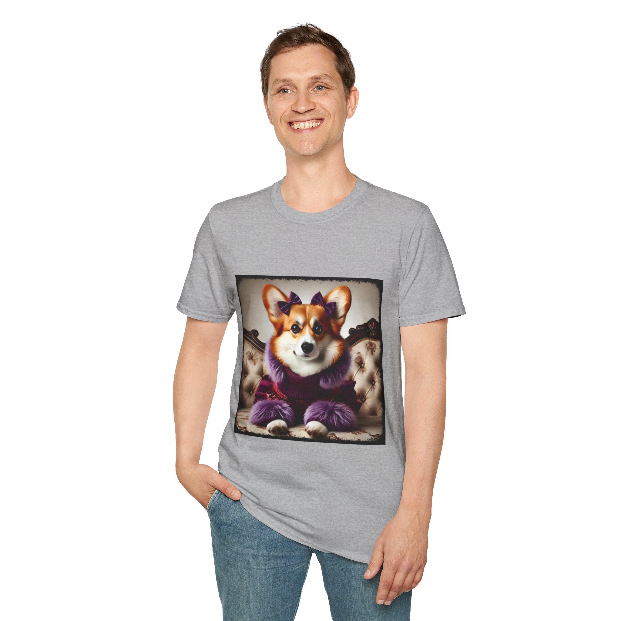 Pembroke Welsh Corgi Purple Pawfluencer | Unisex Dog T-Shirt