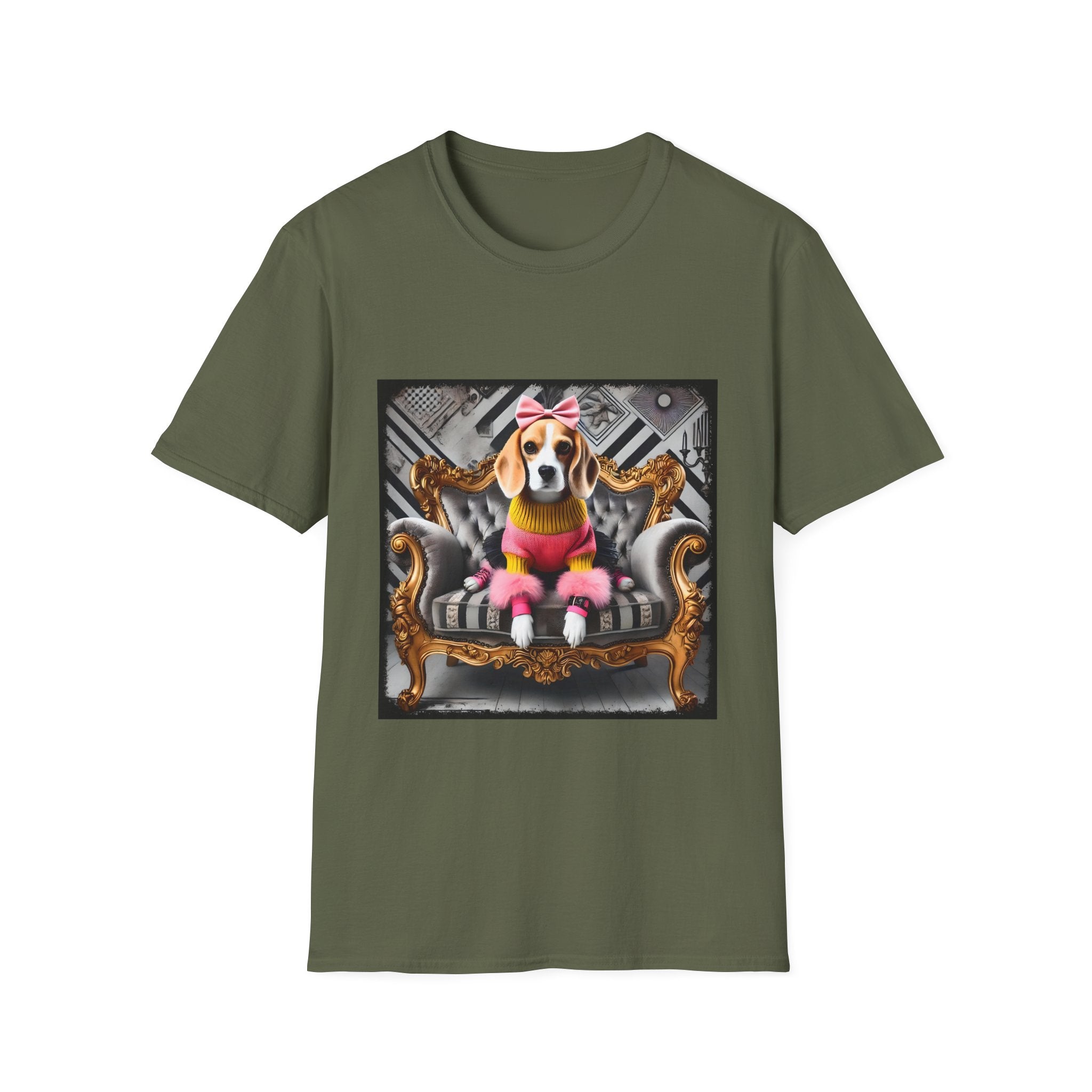 Beagle Pink Diva | Unisex Dog T-Shirt
