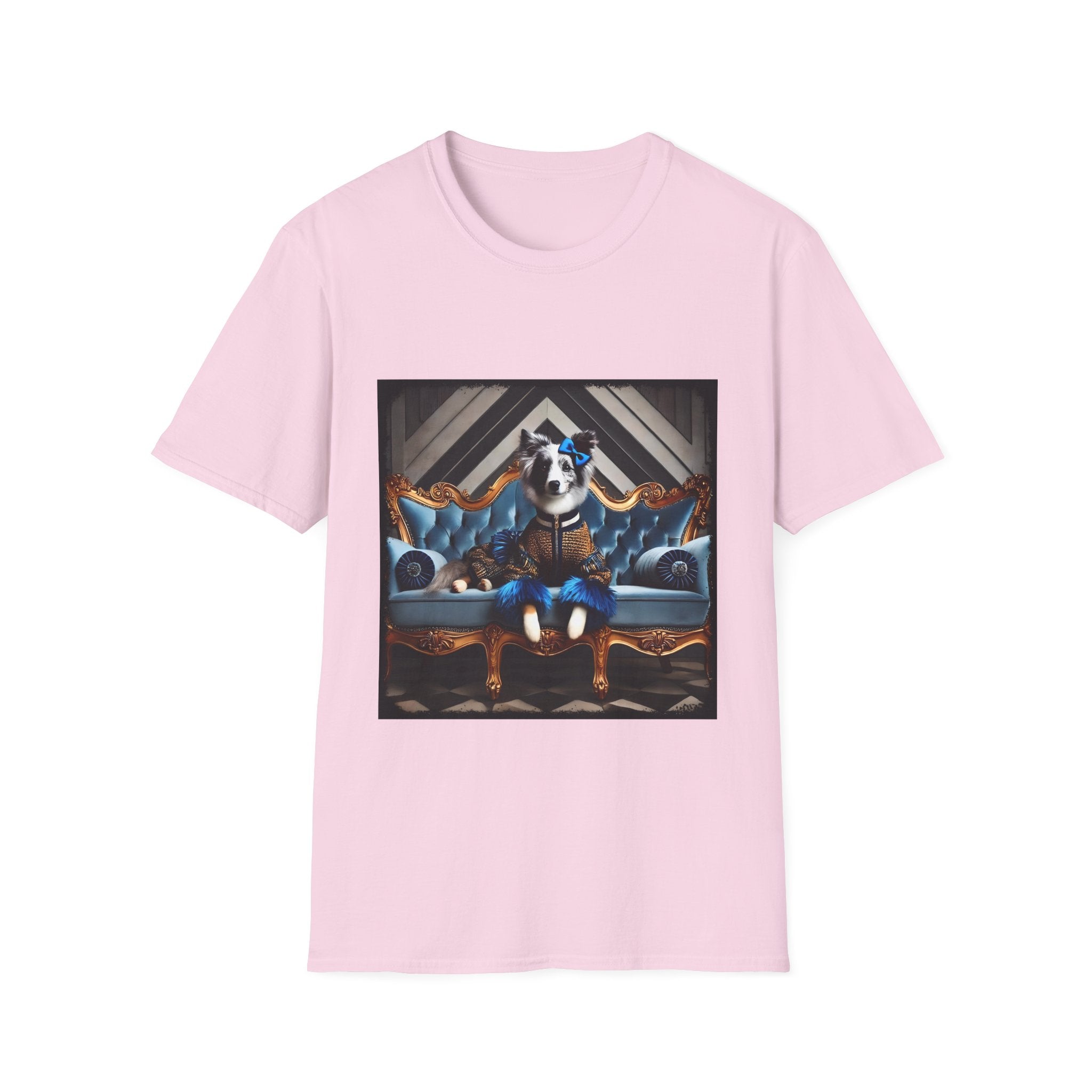 Border Collie Sapphire Chic | Unisex Dog T-Shirt