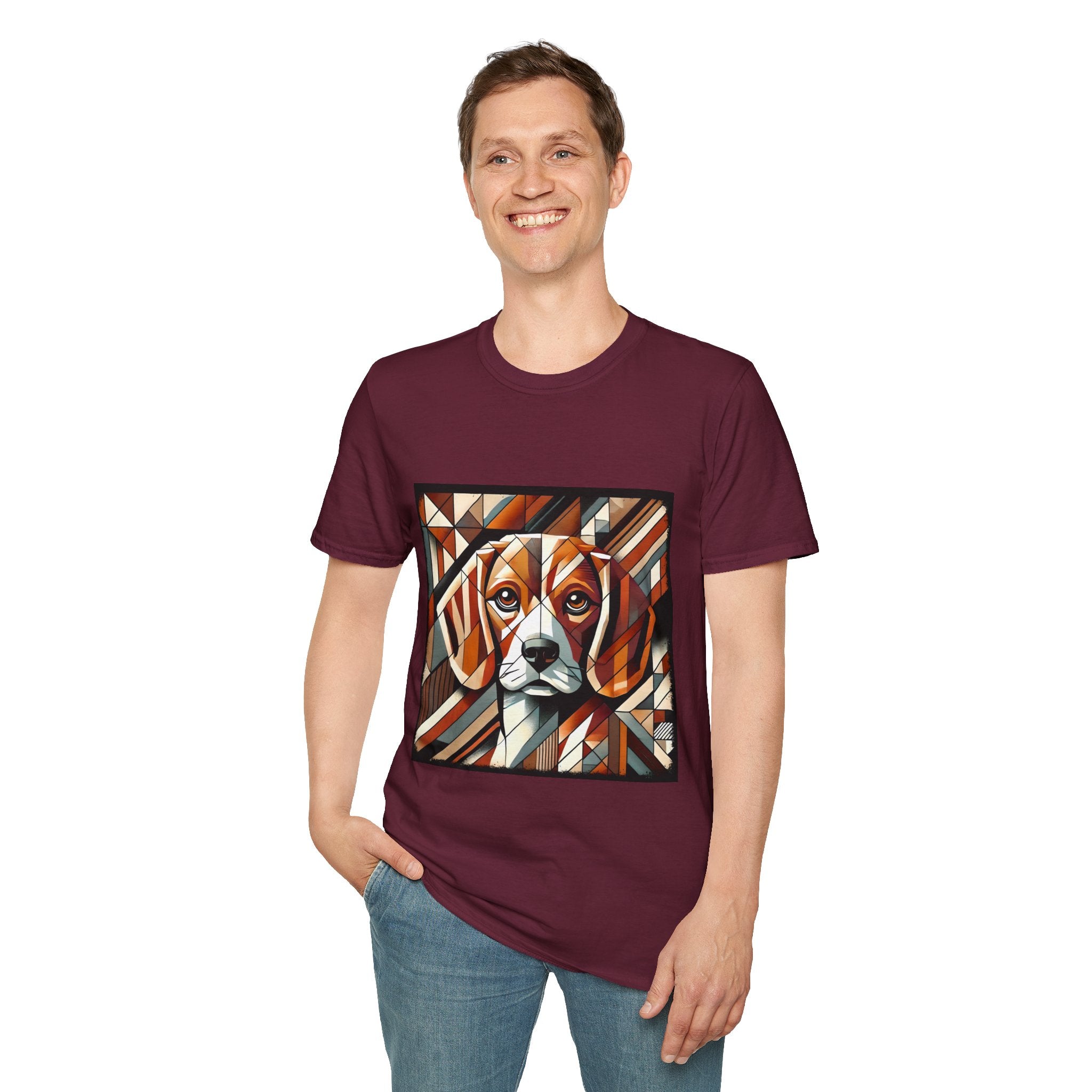 Beagle Warm Geometric | Unisex Dog T-Shirt