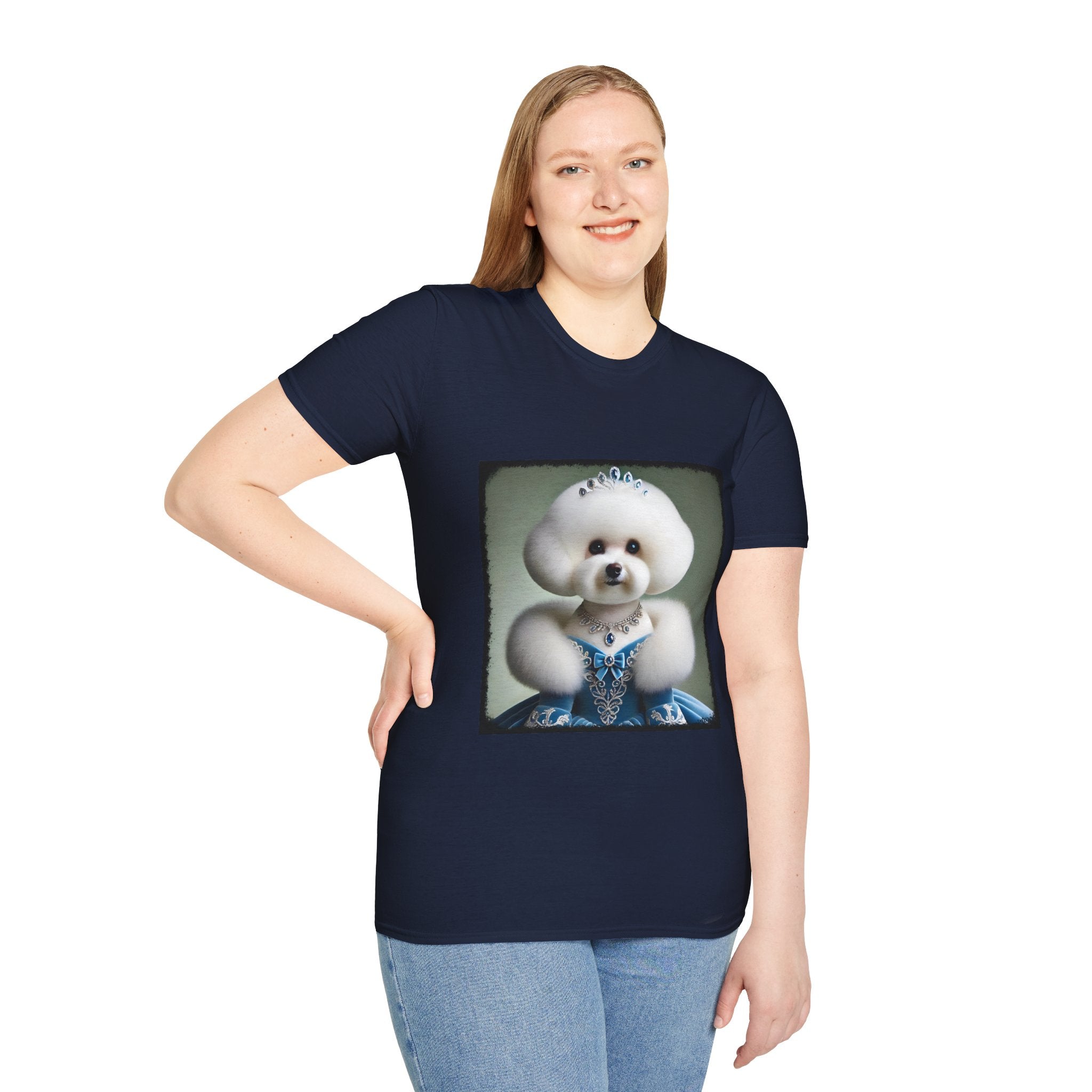 Bichon Frise Blue Belle | Unisex Dog T-Shirt