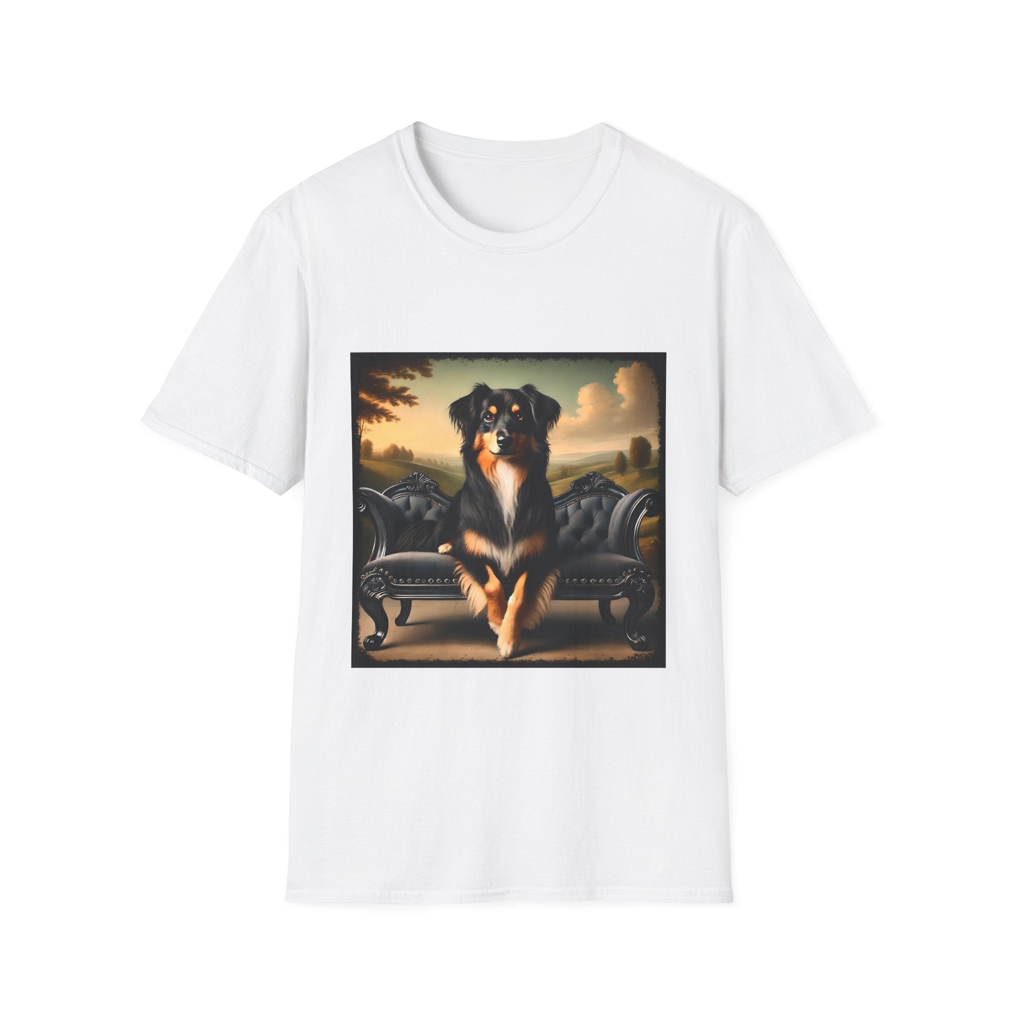 Miniature American Shepherd Poised Portrait | Unisex Dog T-Shirt