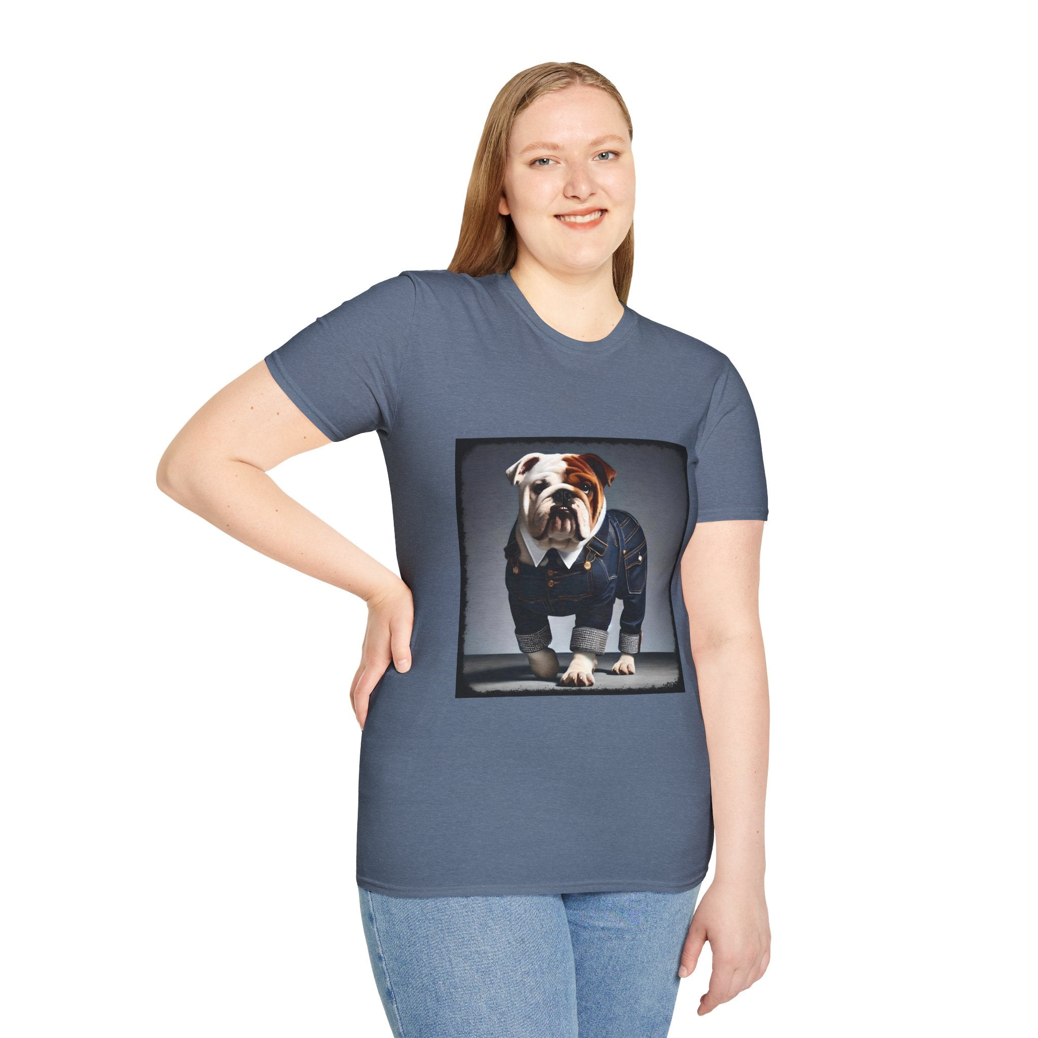Bulldog Denim Diva | Unisex Dog T-Shirt