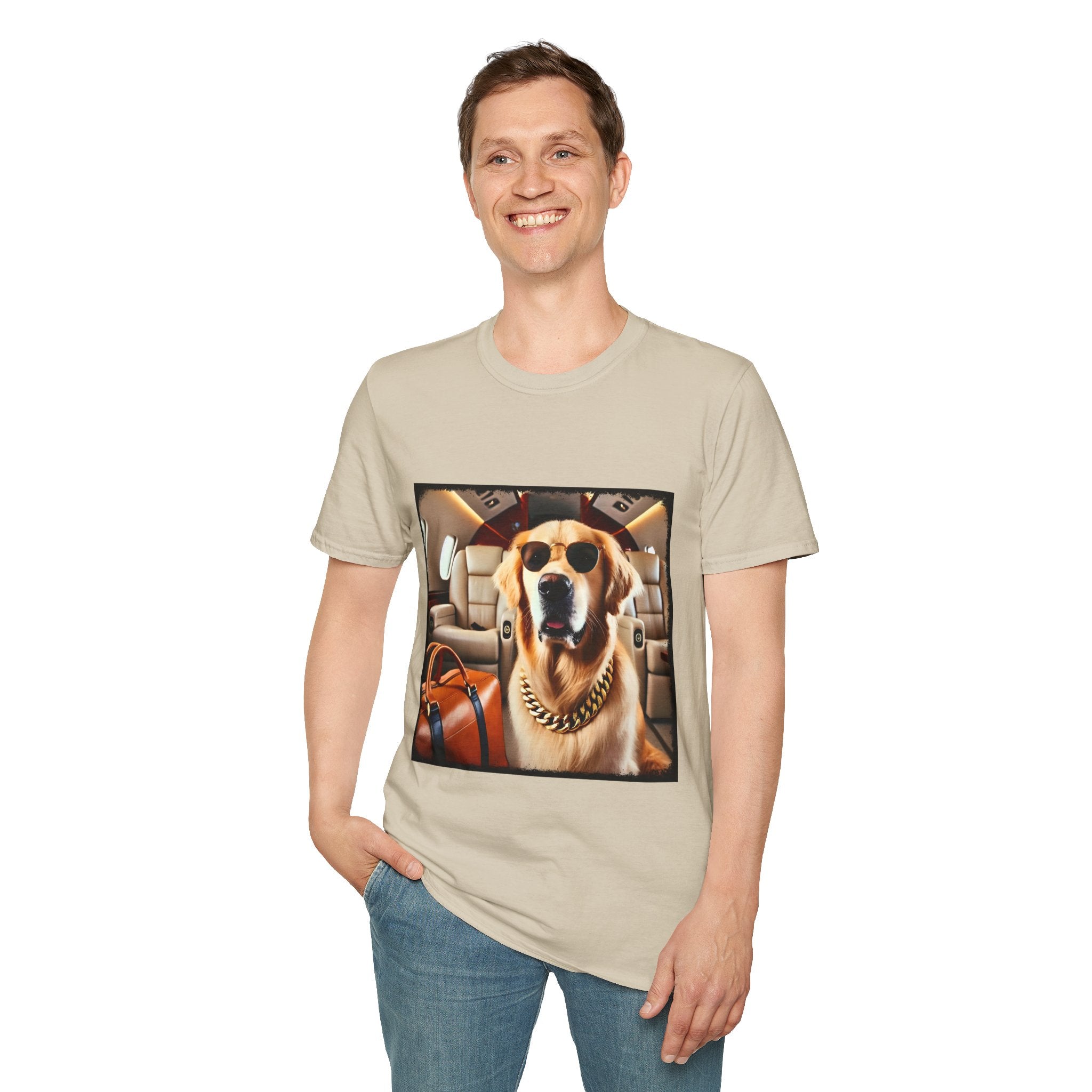 Golden Retriever Billionaire Class  | Unisex Dog T-Shirt