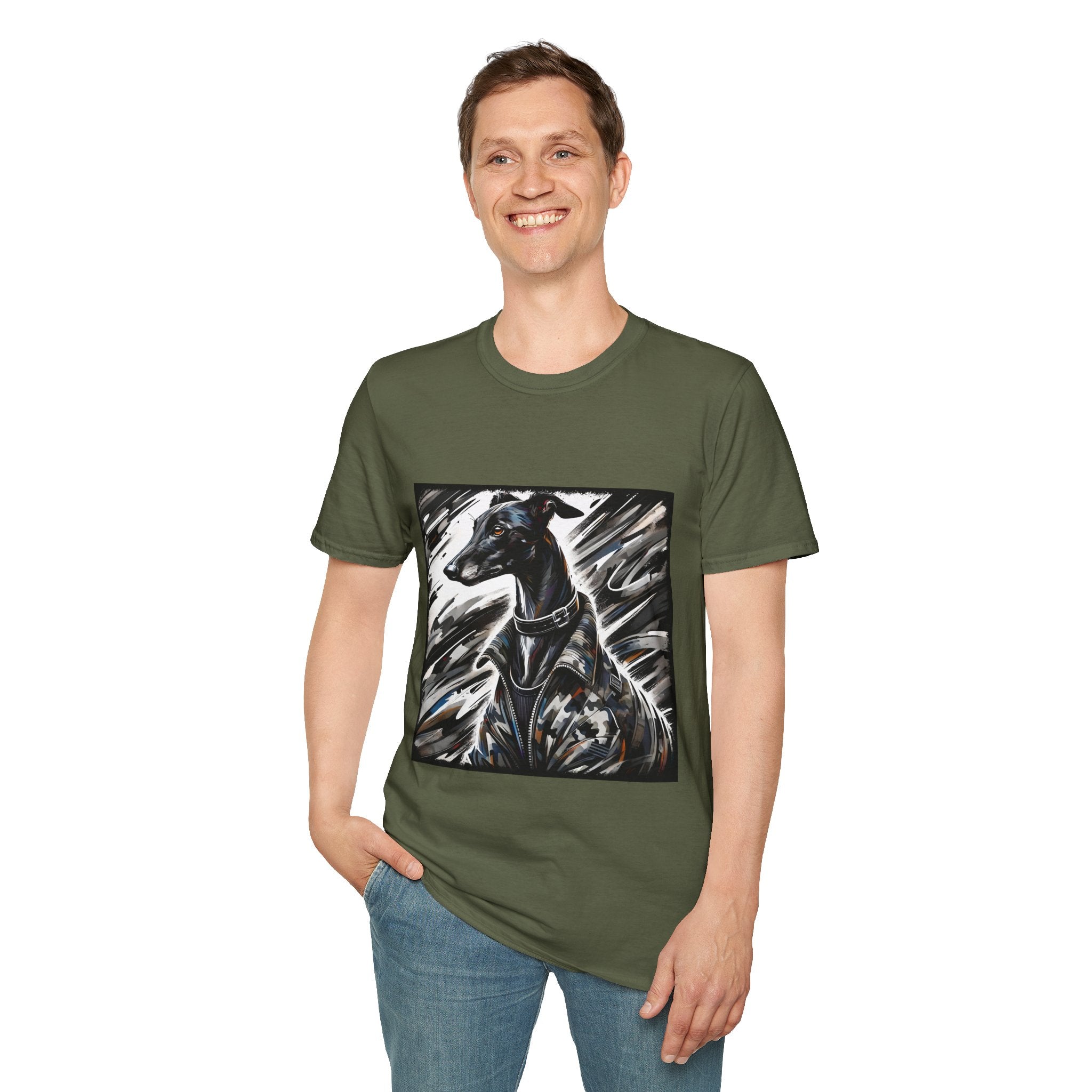Greyhound Bold Camo Classic | Unisex Dog T-Shirt