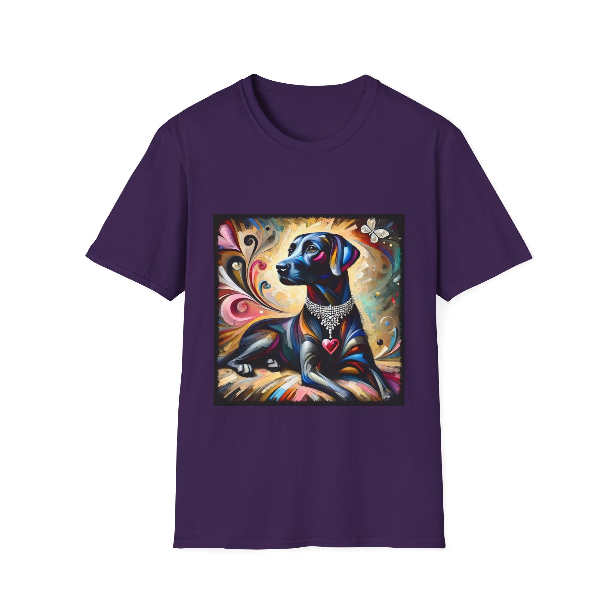 Labrador Retriever Diamond Heart Swirl | Unisex Dog T-Shirt