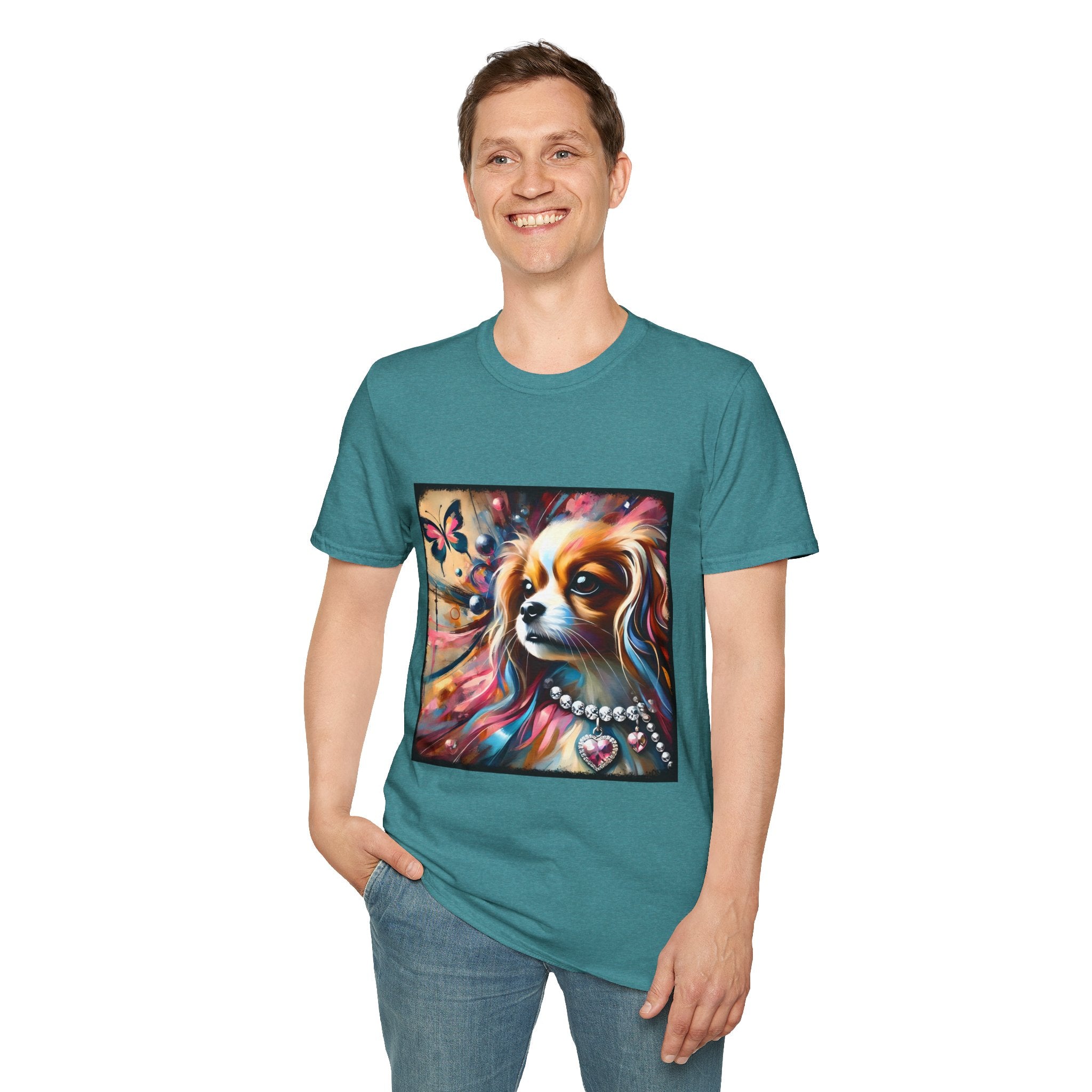 Cavalier King Charles Spaniel Pink Diamond Classic | Unisex Dog T-Shirt