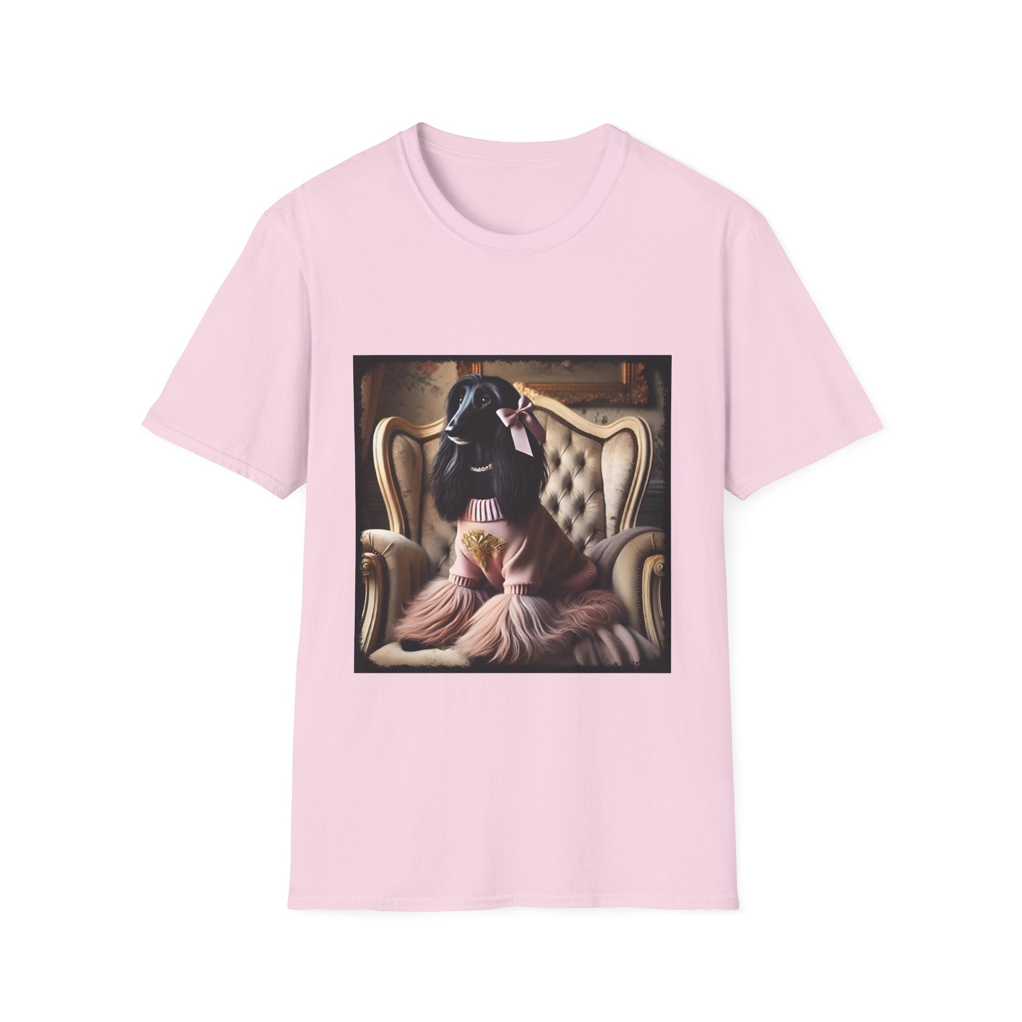 Afghan Hound Pink Posh | Unisex Dog T-Shirt