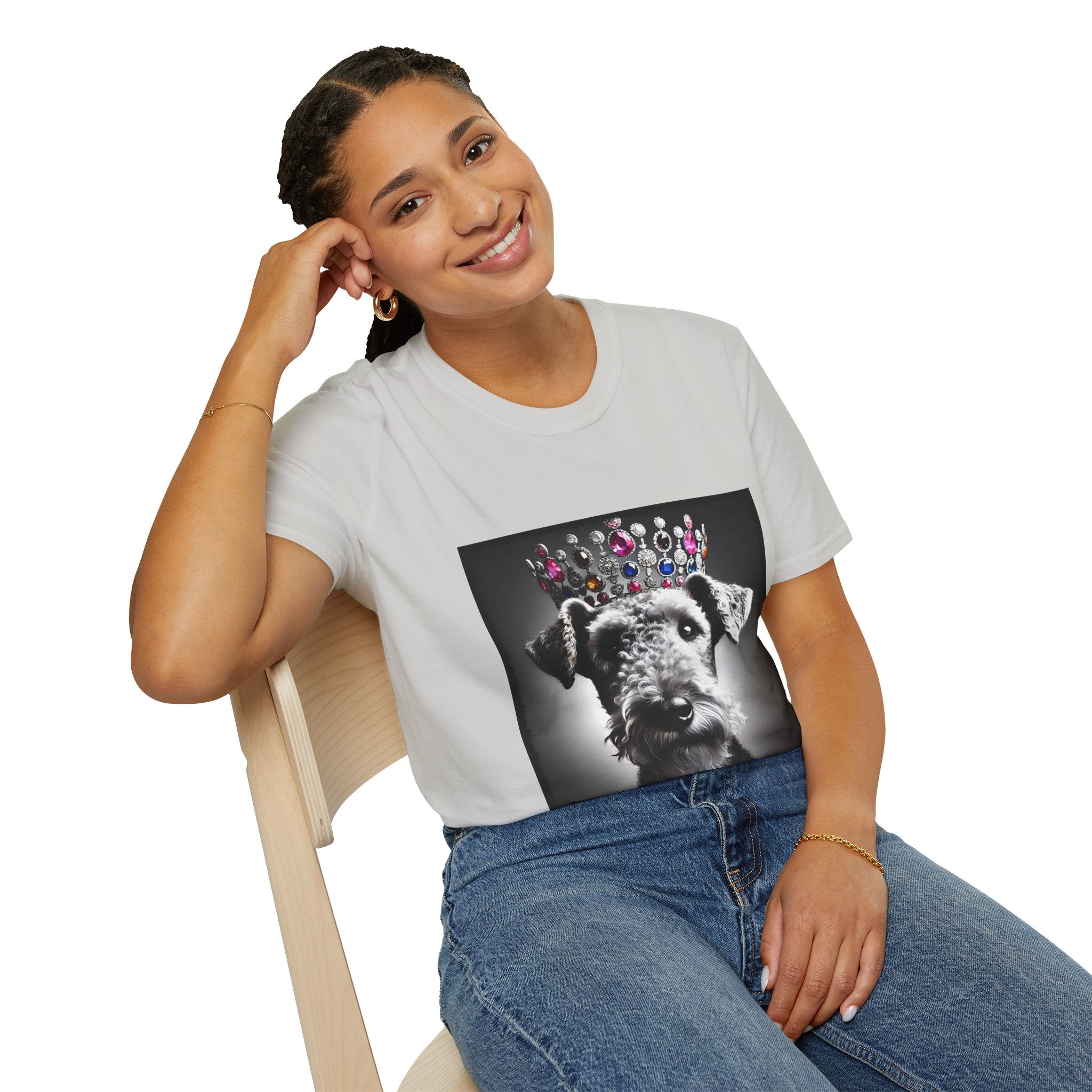 Airedale Terrier Iconic Princess | Unisex Dog T-Shirt