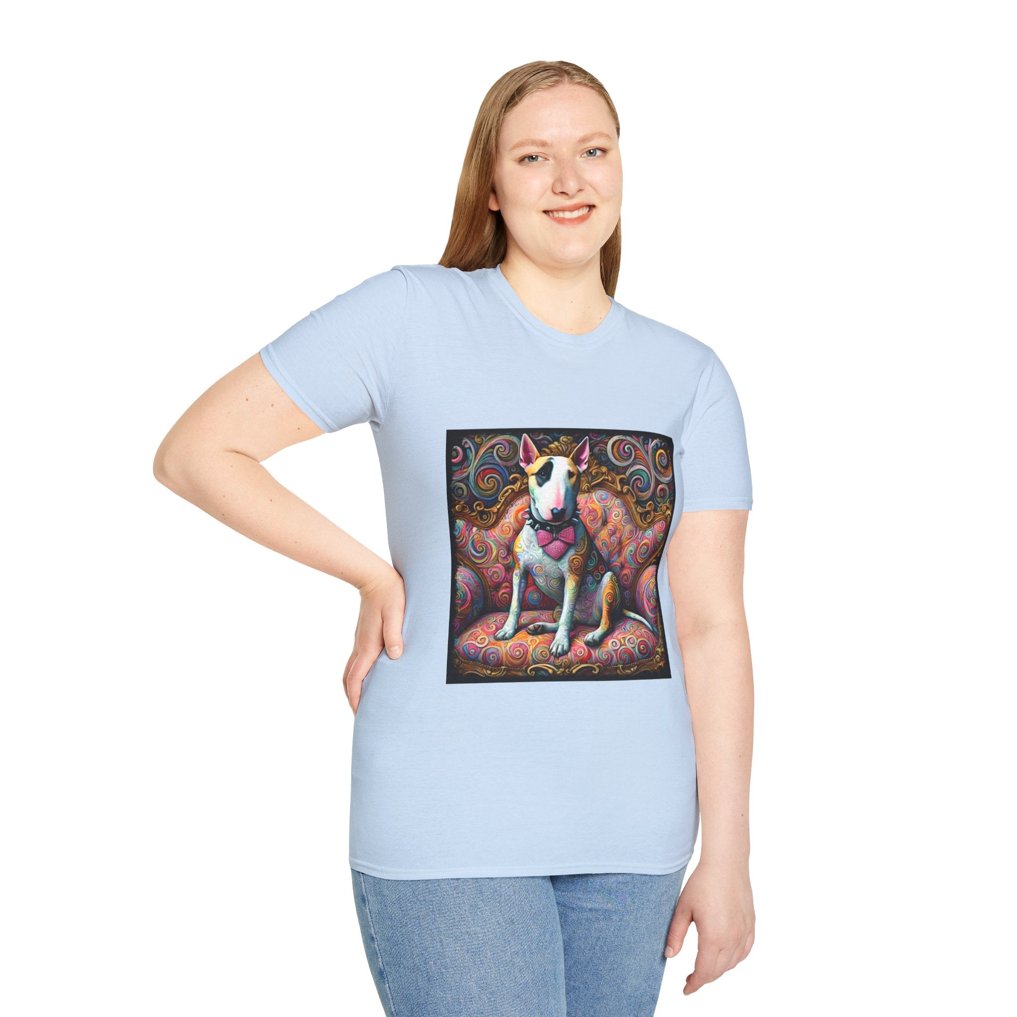Bull Terrier Love Swirl | Unisex Dog T-Shirt
