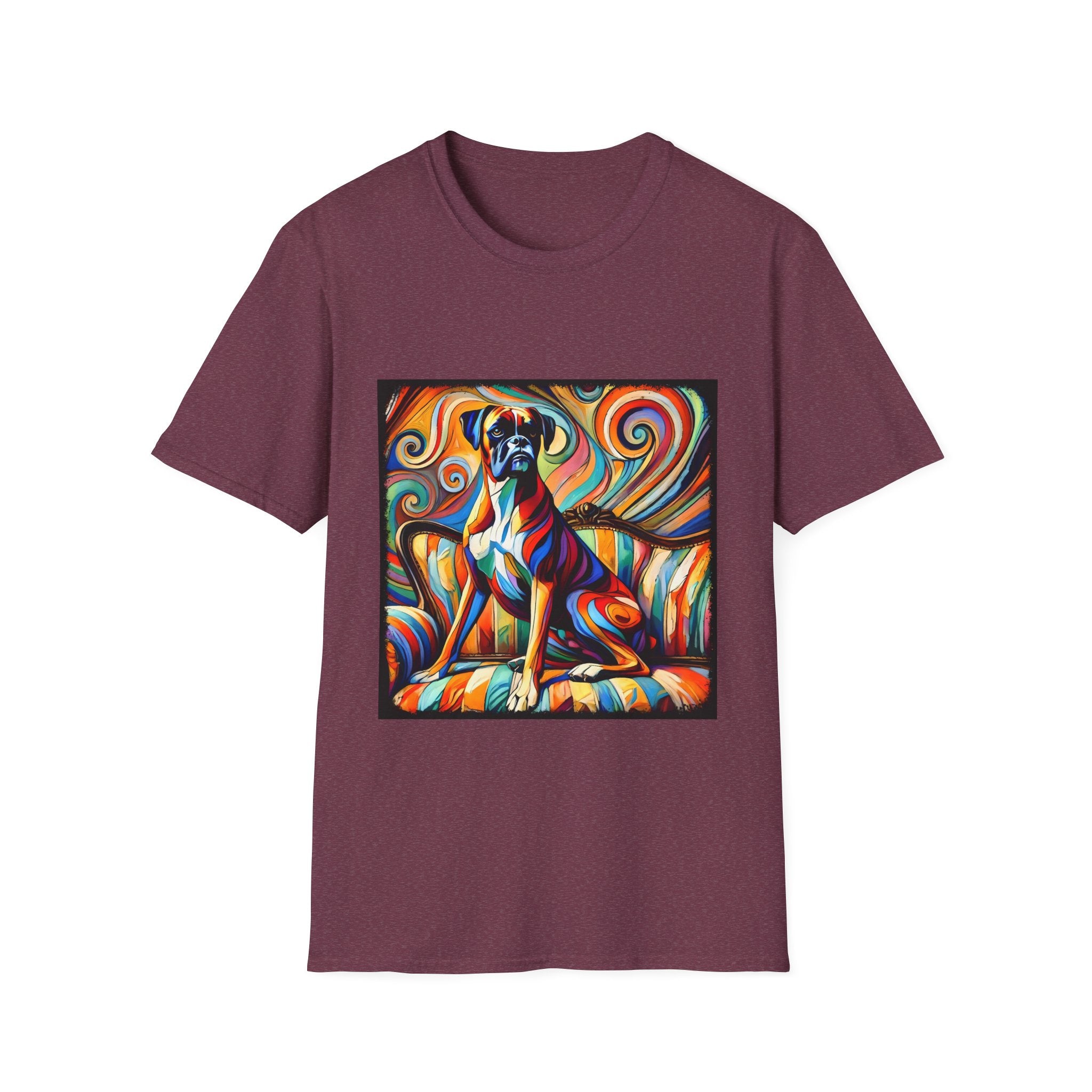 Boxer Mutilcolor Swirl | Unisex Dog T-Shirt