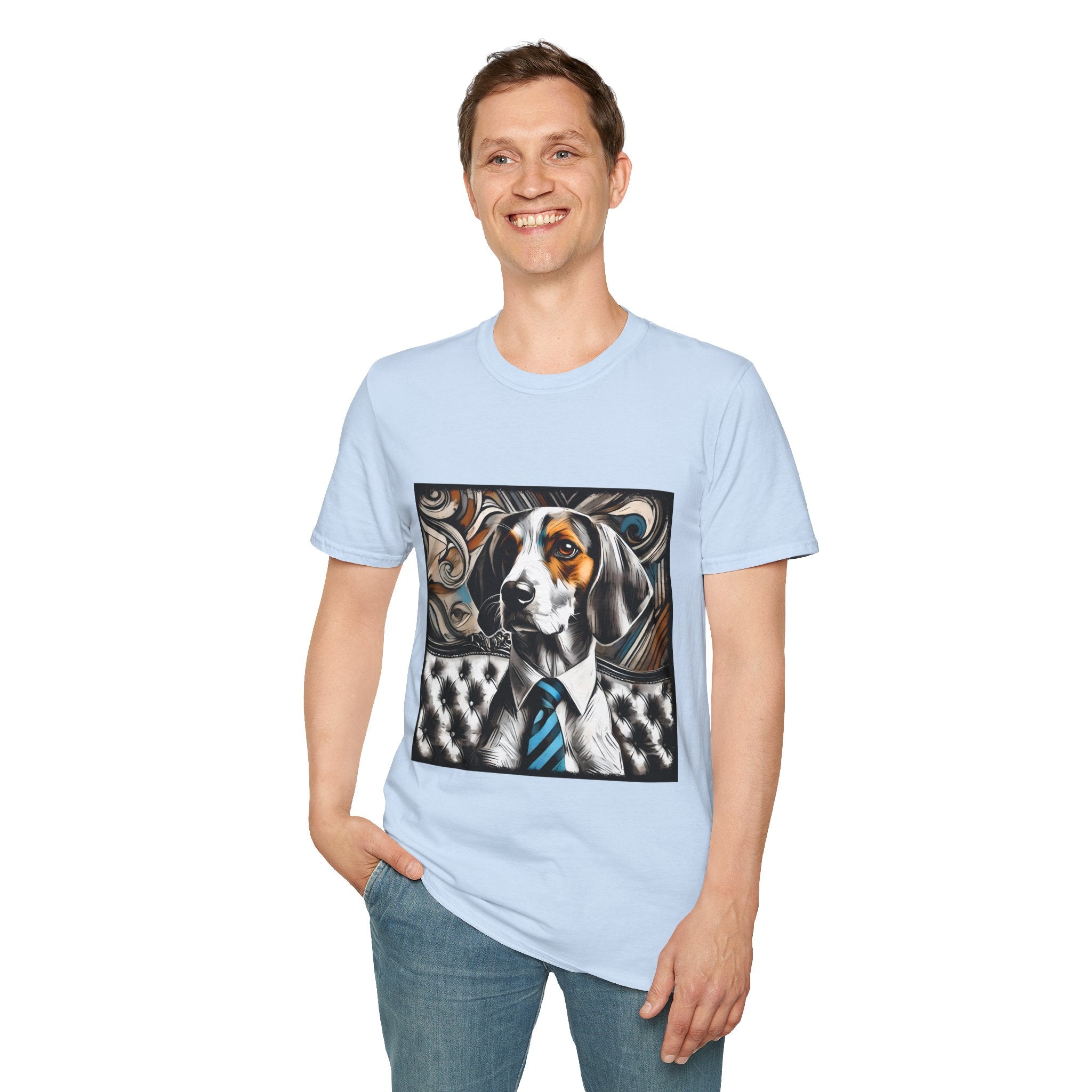 Treeing Walker Coonhound Bold Gentleman | Unisex Dog T-Shirt