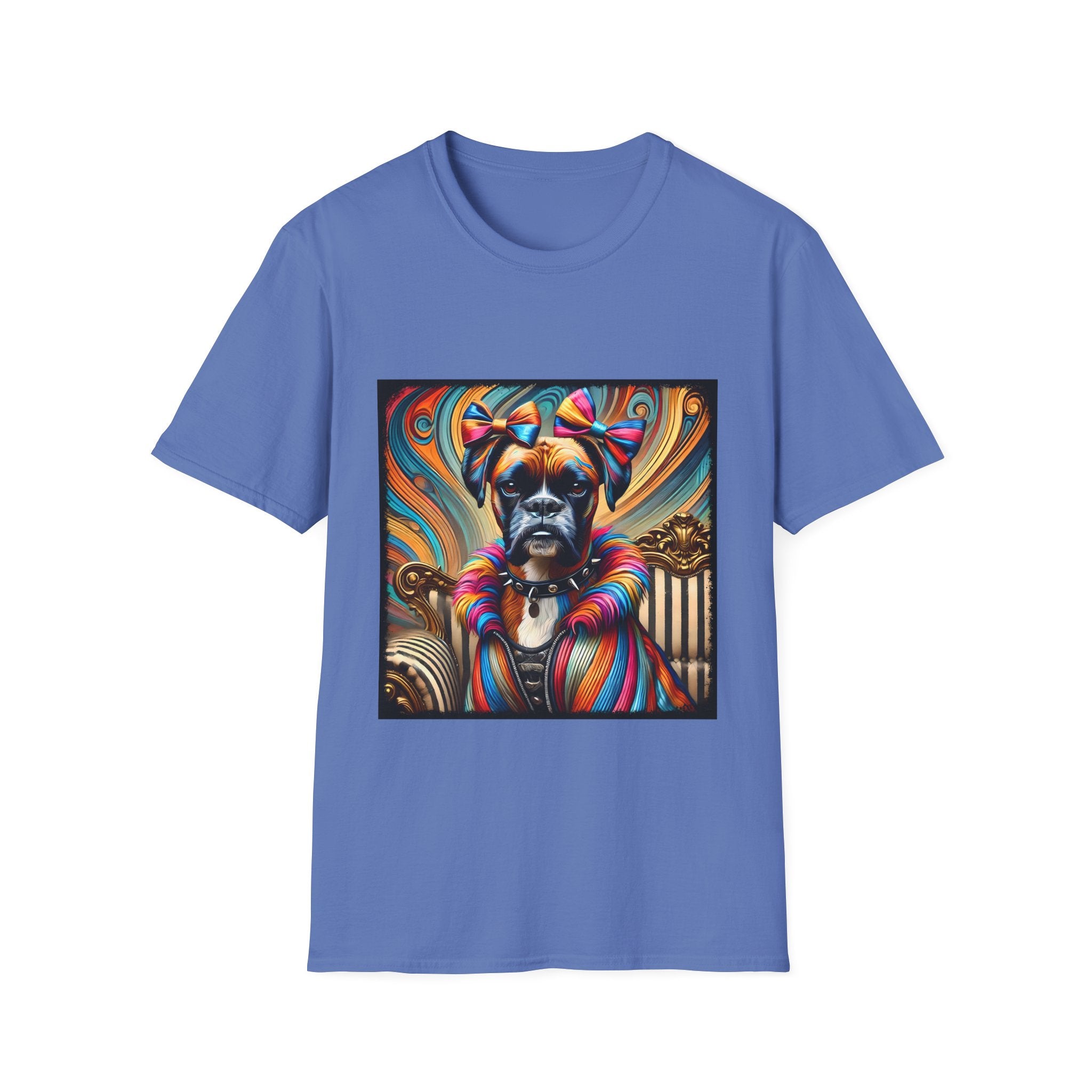 Boxer Rainbow Rocker | Unisex Dog T-Shirt