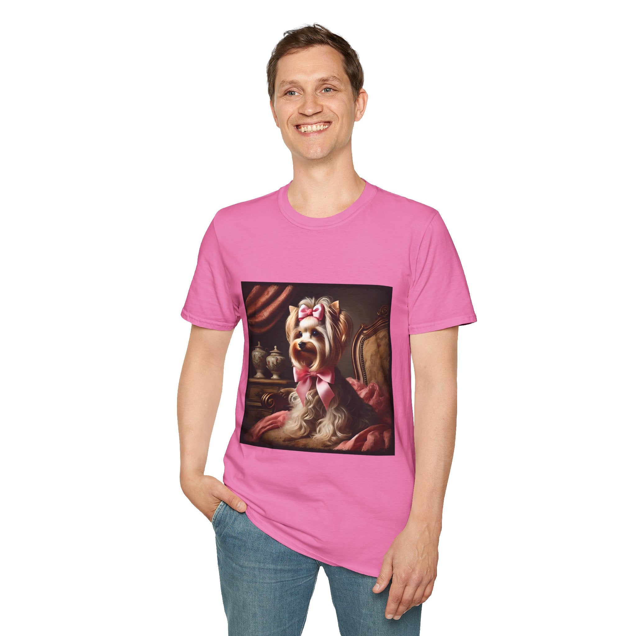 Yorkshire Terrier Pink Bow Princess | Unisex Dog T-Shirt