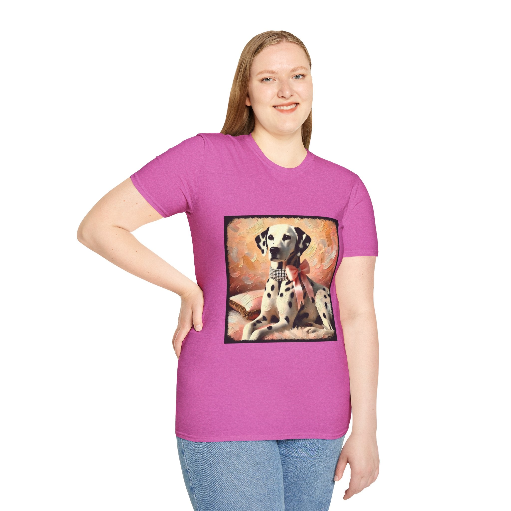Dalmatian Diamond Bow Classic | Unisex Dog T-Shirt