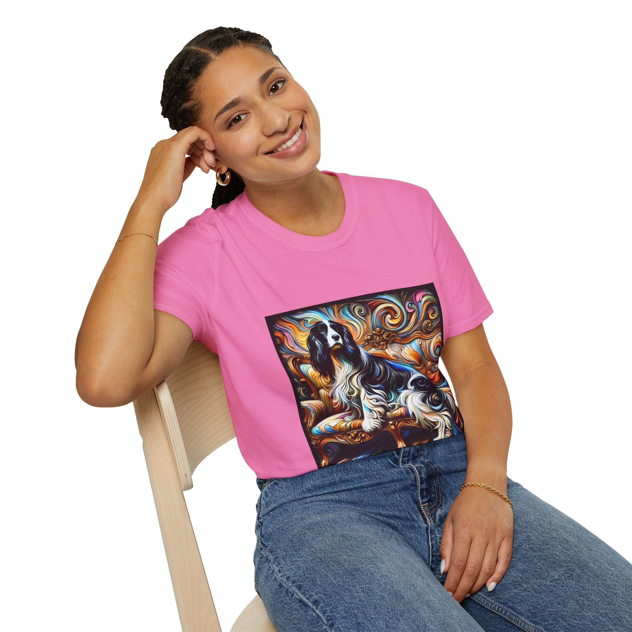 English Springer Spaniel Dynamic Swirl | Unisex Dog T-Shirt