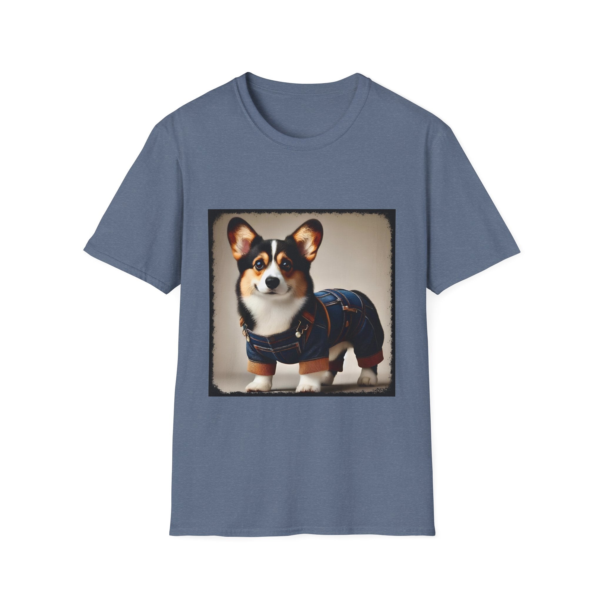Pembroke Welsh Corgi Denim Doll | Unisex Dog T-Shirt