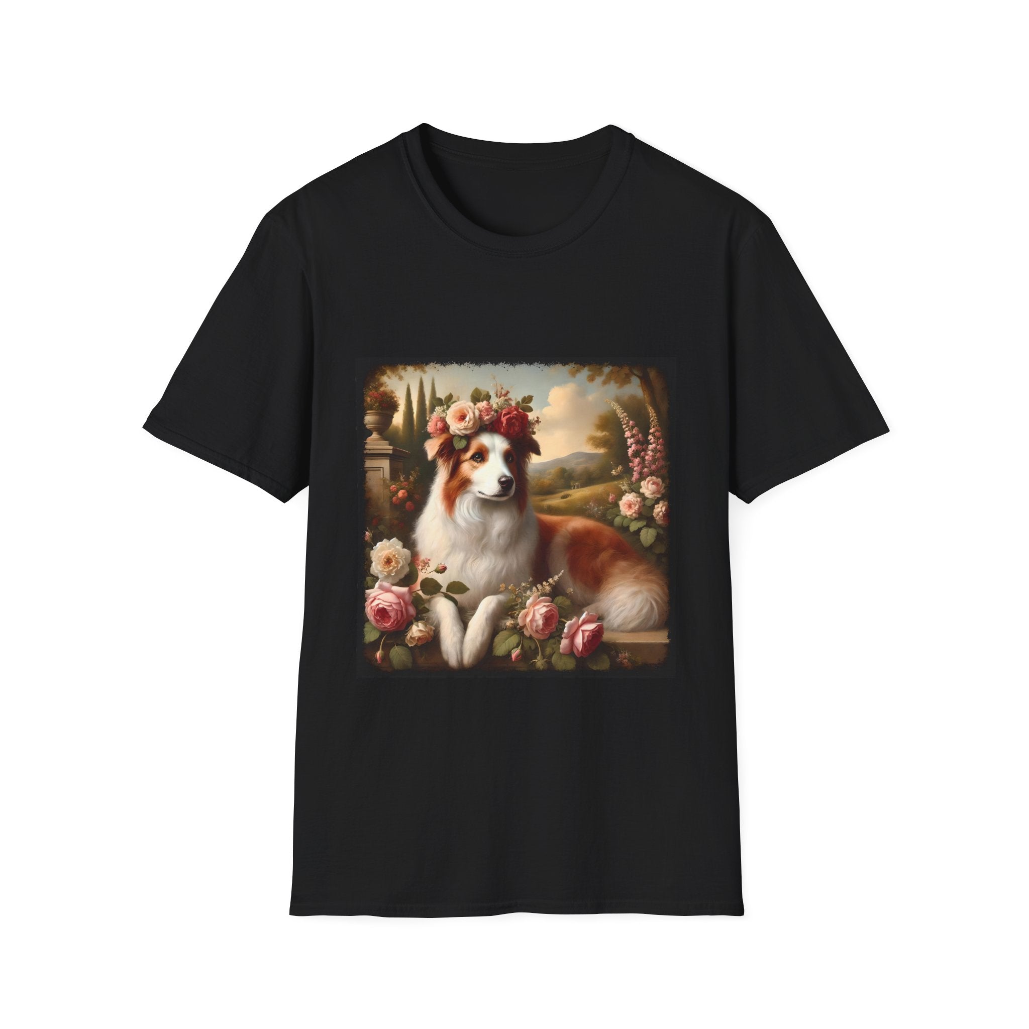 Border Collie Botanical Beauty | Unisex Dog T-Shirt