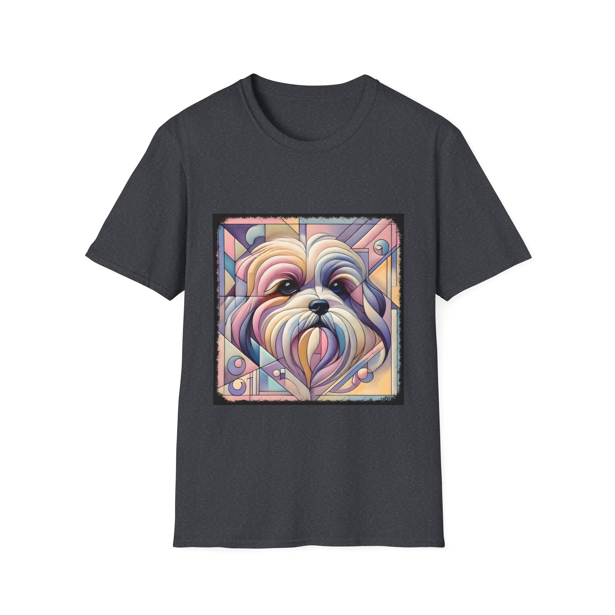 Lhasa Apso Pastel Geometric | Unisex Dog T-Shirt