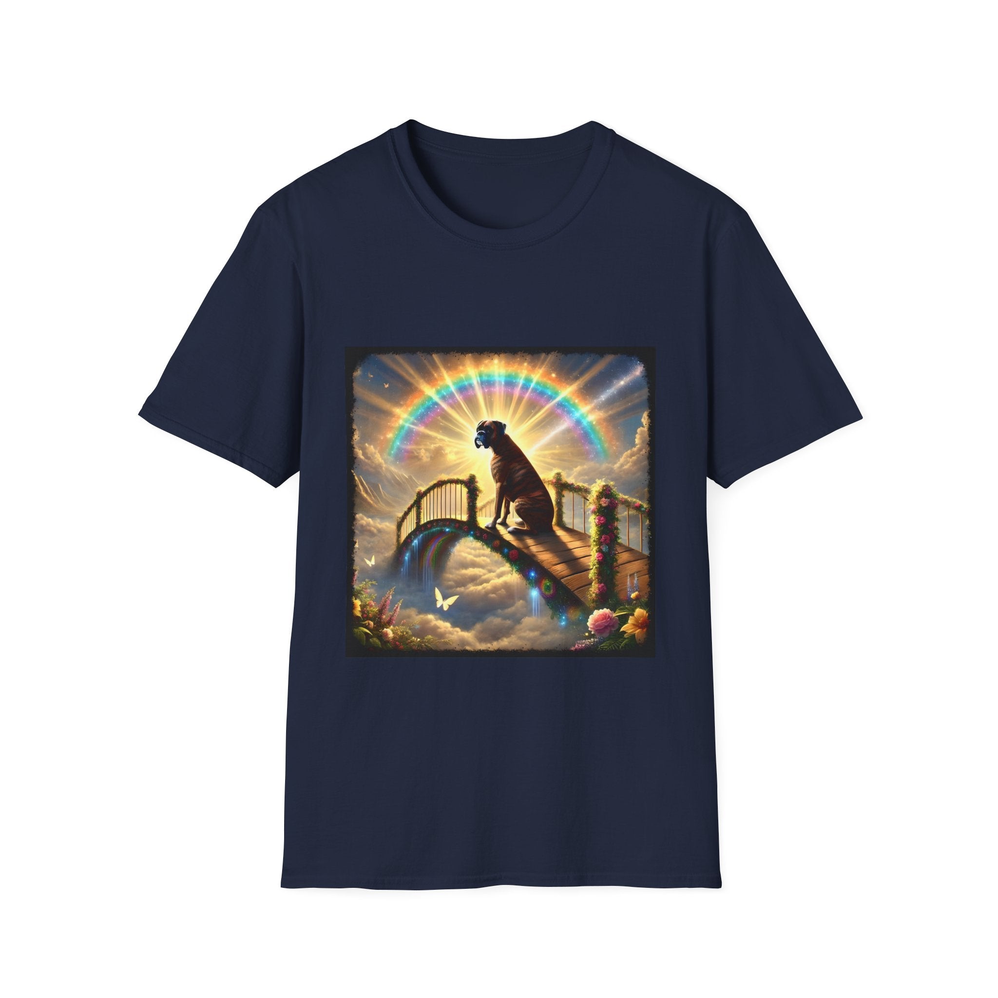 Boxer Brindle Rainbow Bridge | Unisex Dog T-Shirt
