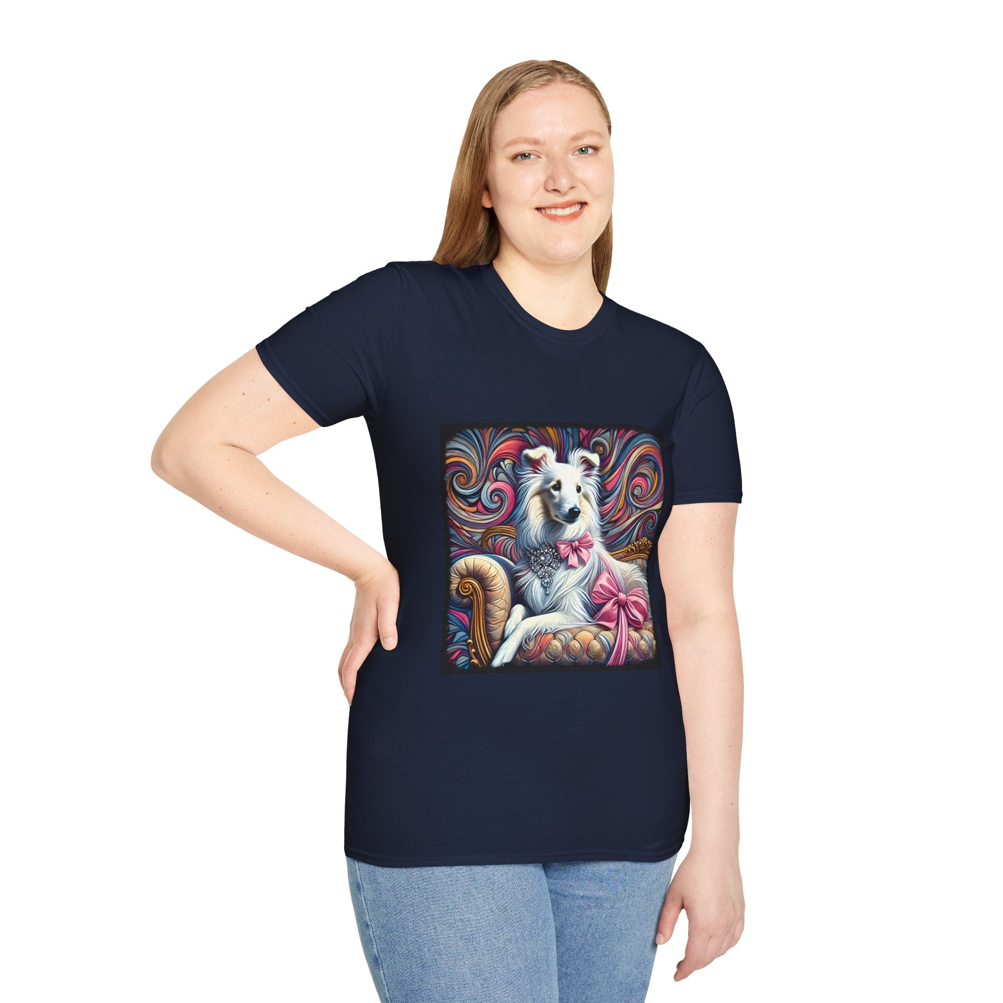Collie Pink Princess Swirl | Unisex Dog T-Shirt