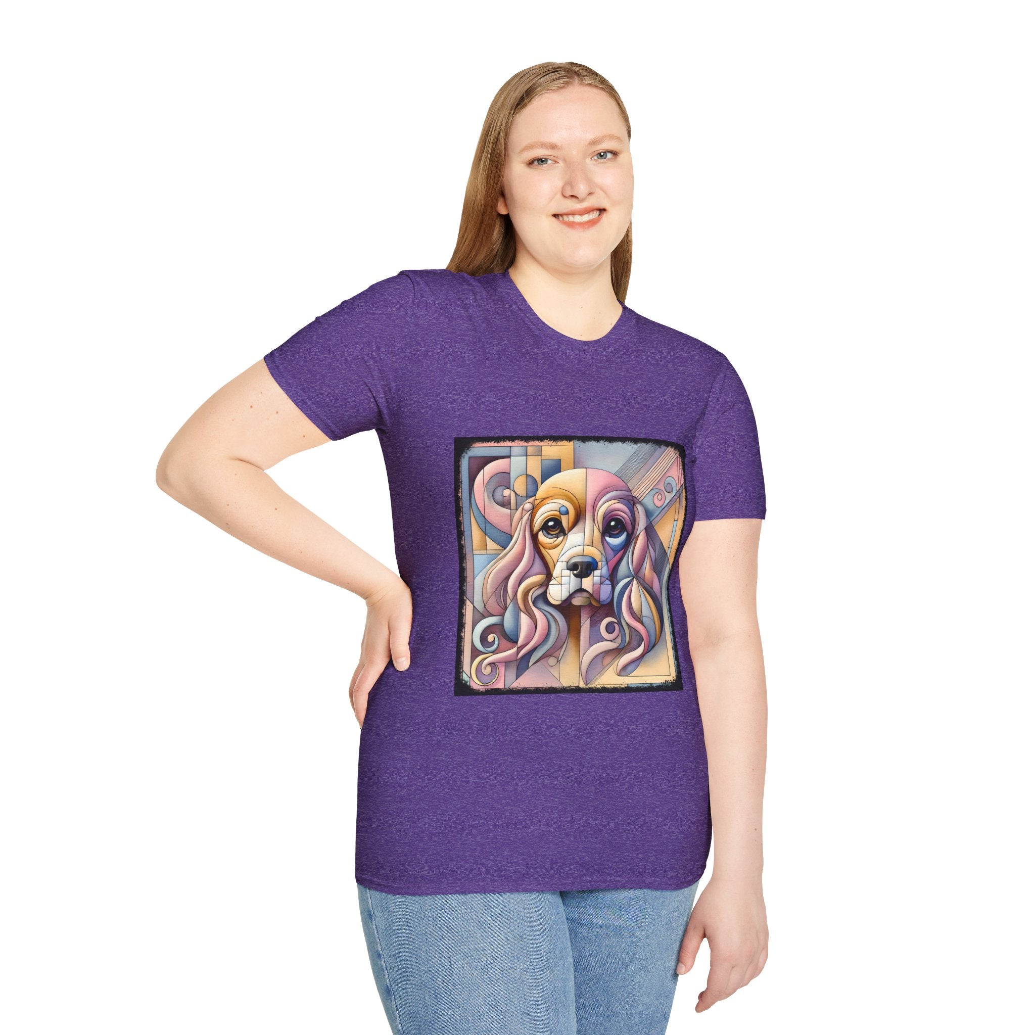 Cocker Spaniel Pastel Geometric | Unisex Dog T-Shirt