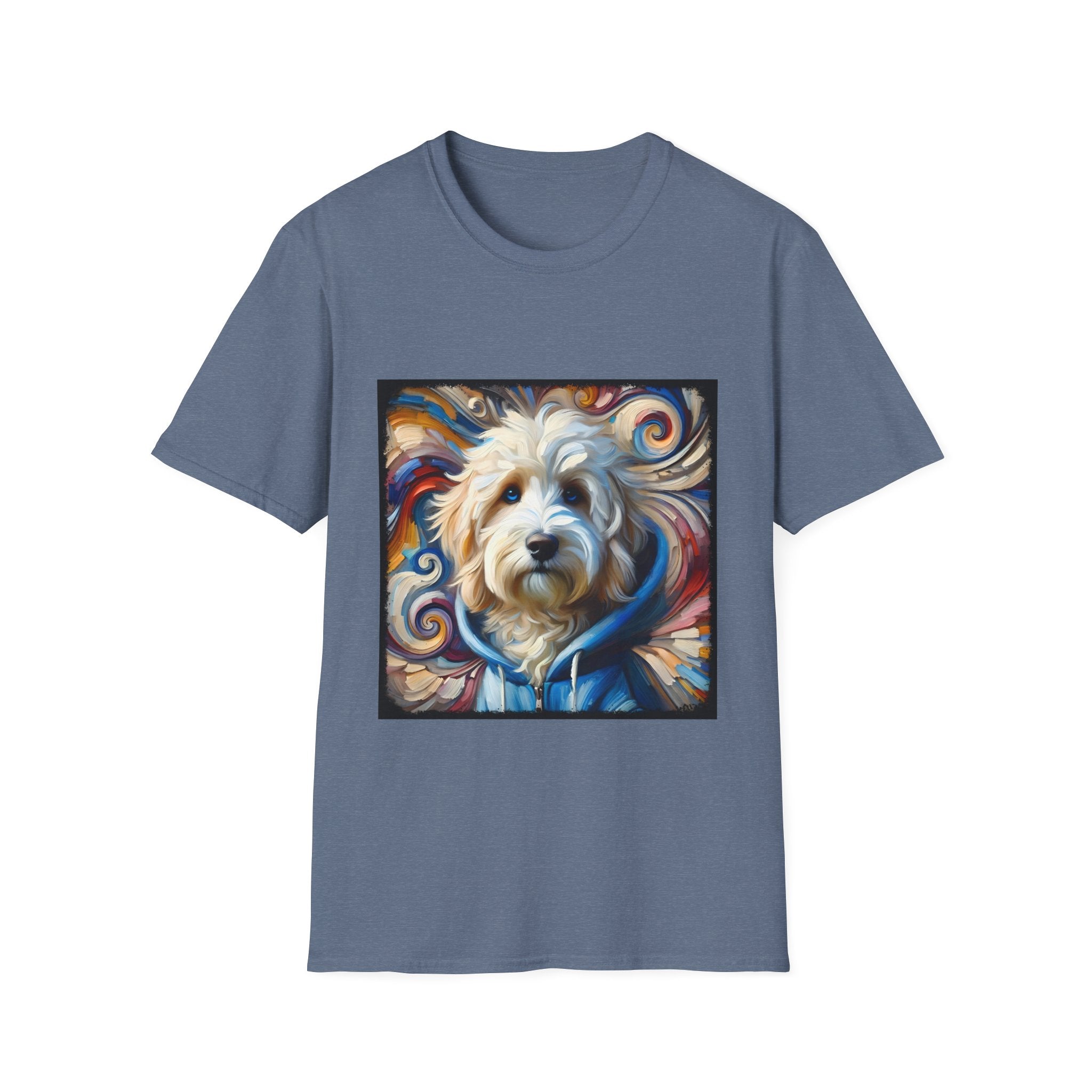 Sheepadoodle Blue Hoodie Swirl | Unisex Dog T-Shirt