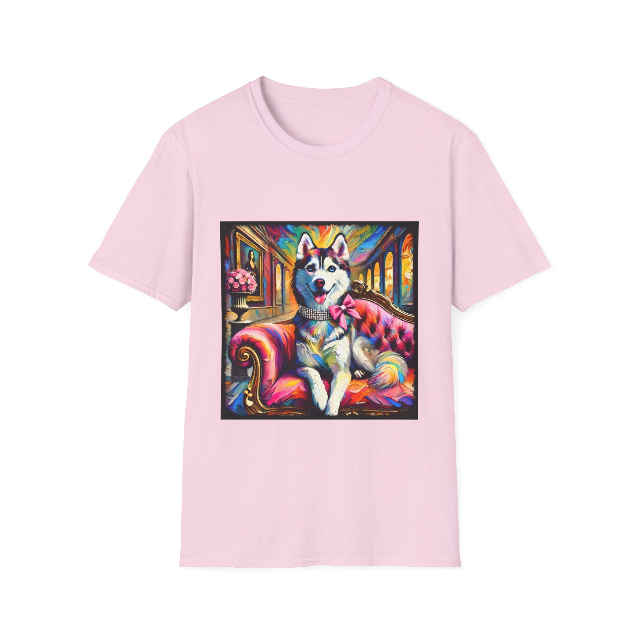 Siberian Husky Pink Princess Classic | Unisex Dog T-Shirt
