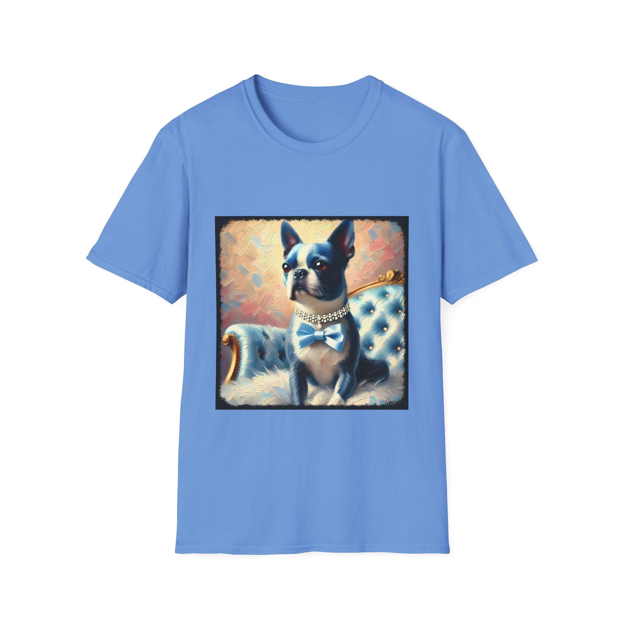 Boston Terrier Blue Classic | Unisex Dog T-Shirt