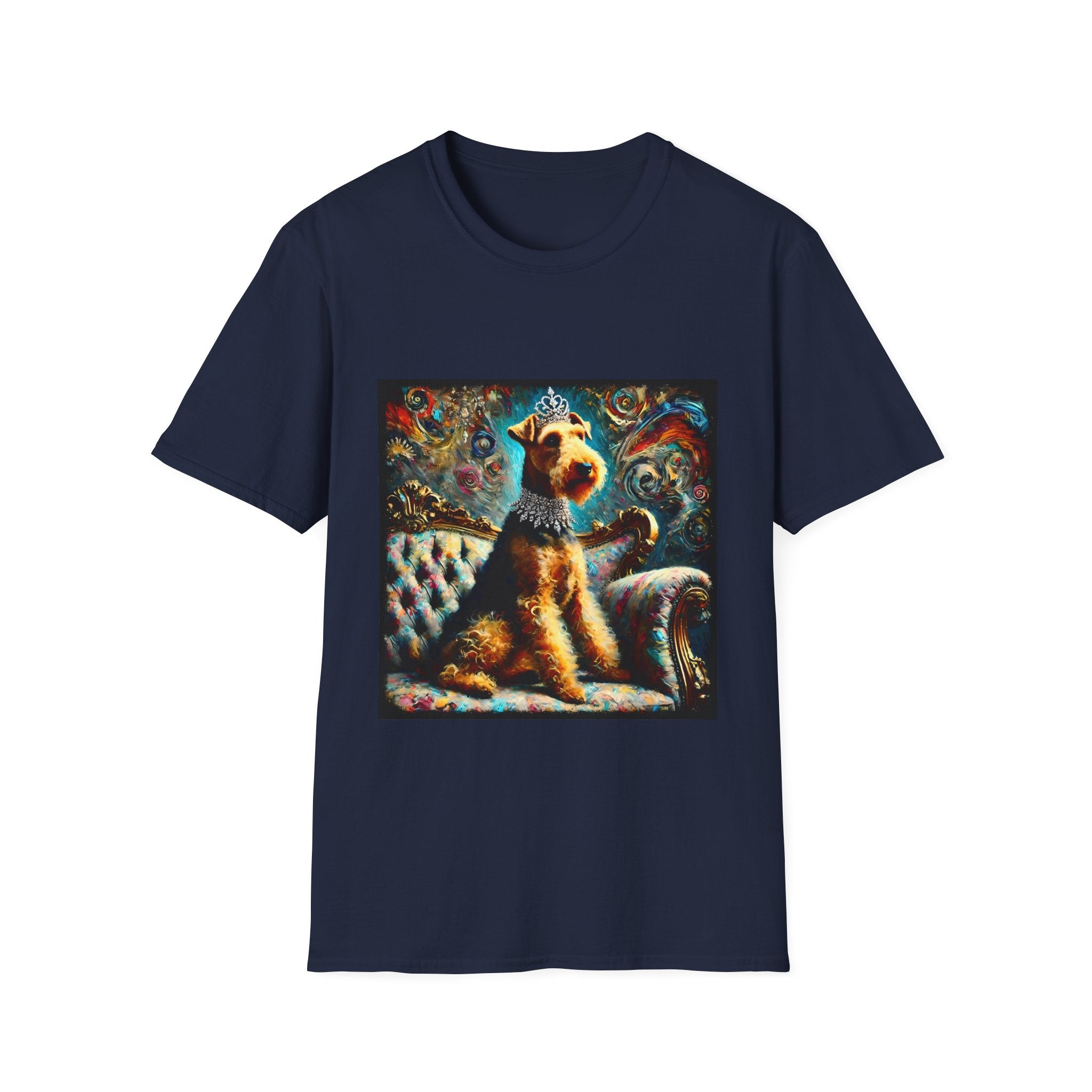 Airedale Terrier Diamond Princess Swirl | Unisex Dog T-Shirt