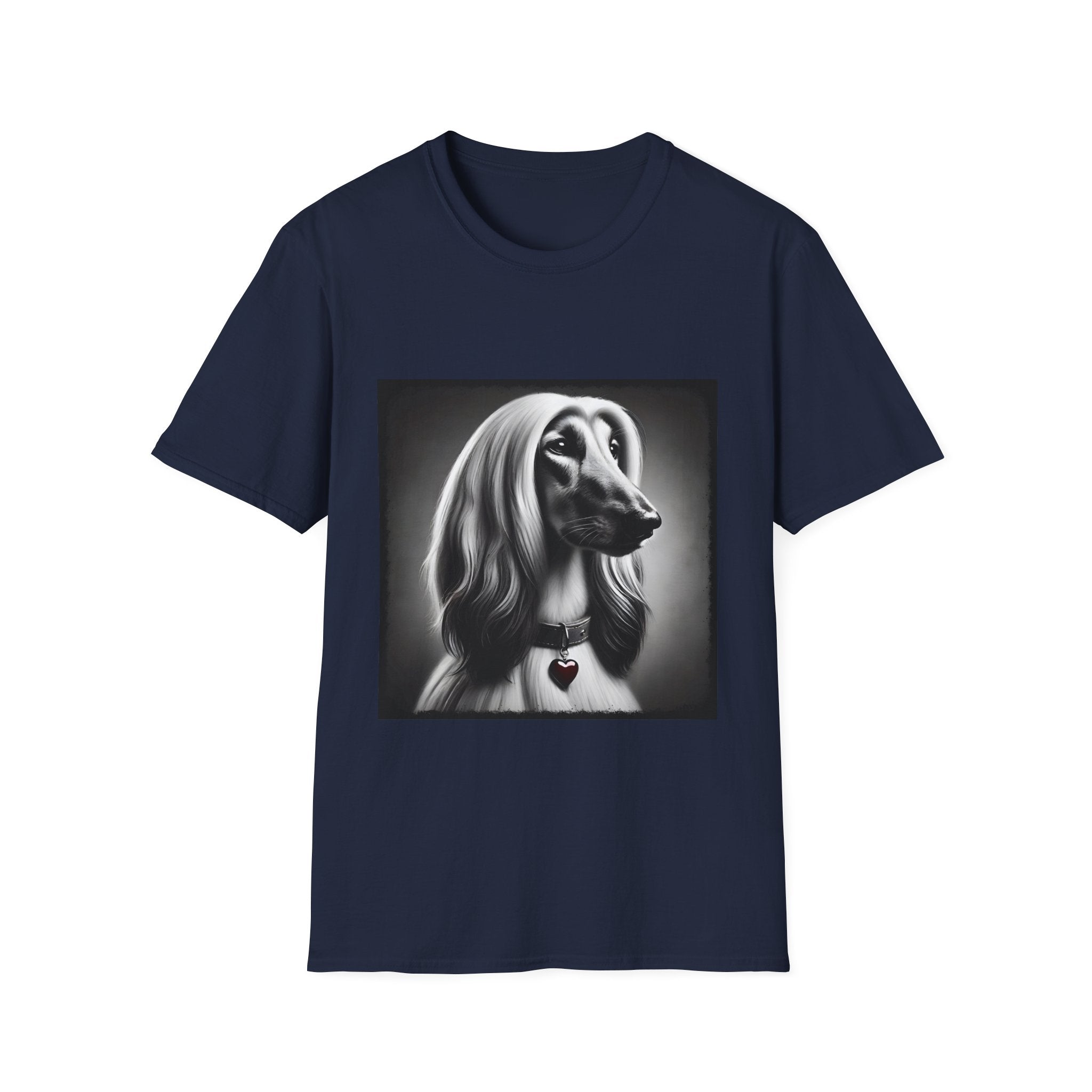 Afghan Hound Heart Charm | Unisex Dog T-Shirt