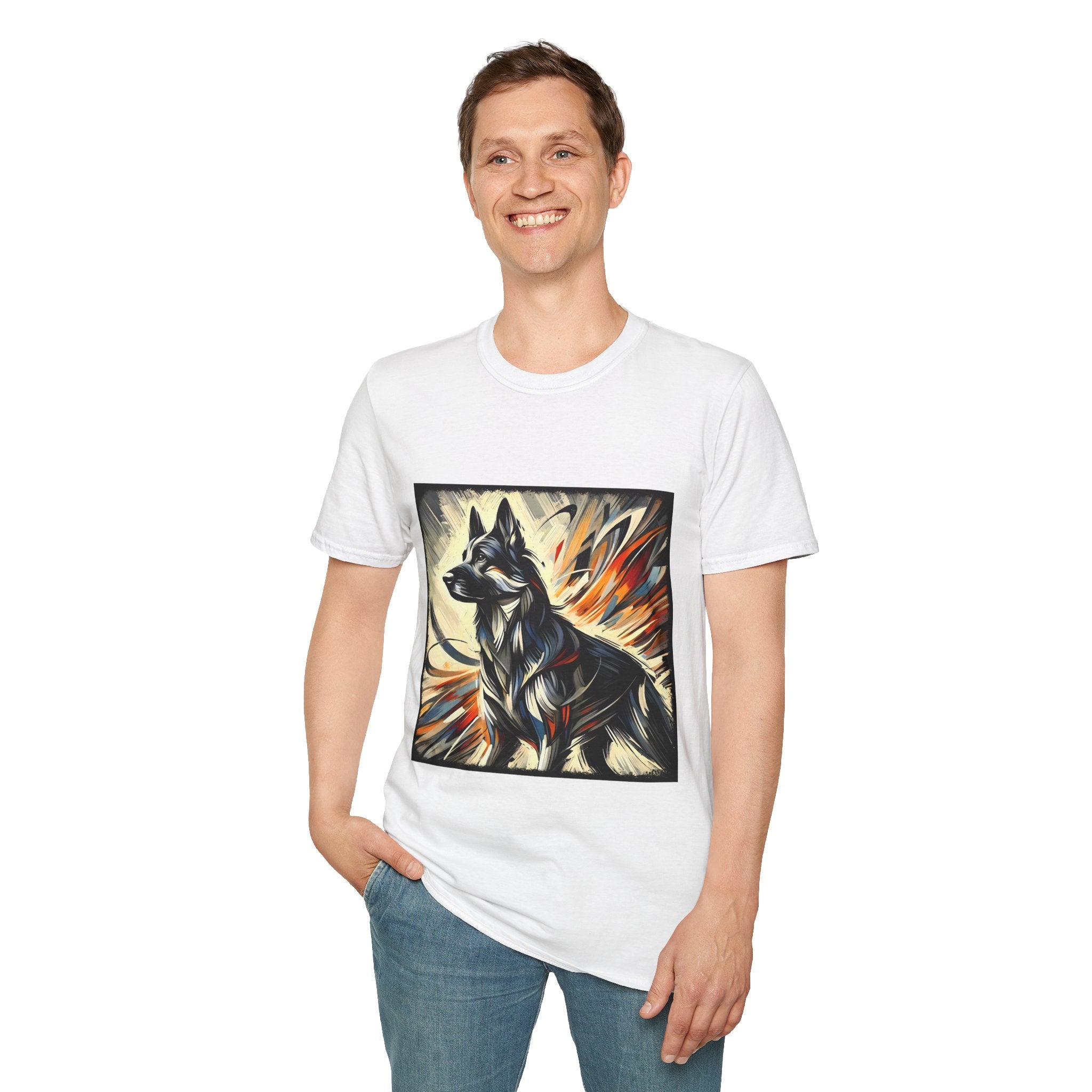 German Shepherd Fire Classic | Unisex Dog T-Shirt