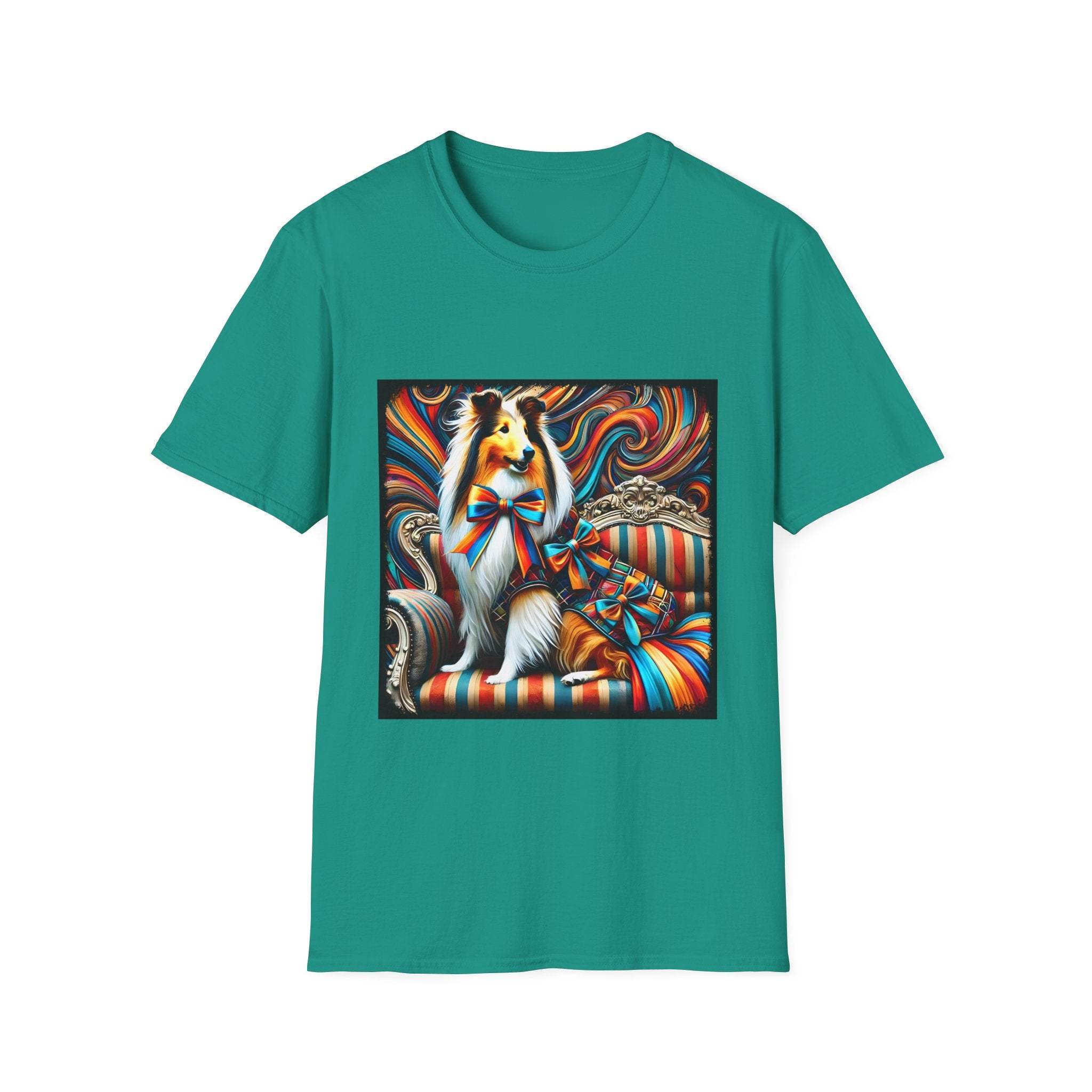 Collie Dynamic Swirl | Unisex Dog T-Shirt