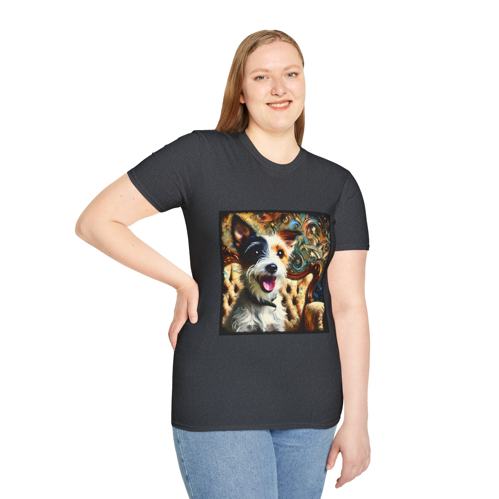 Jack Russell Terrier Blissful Swirl | Unisex Softstyle T-Shirt