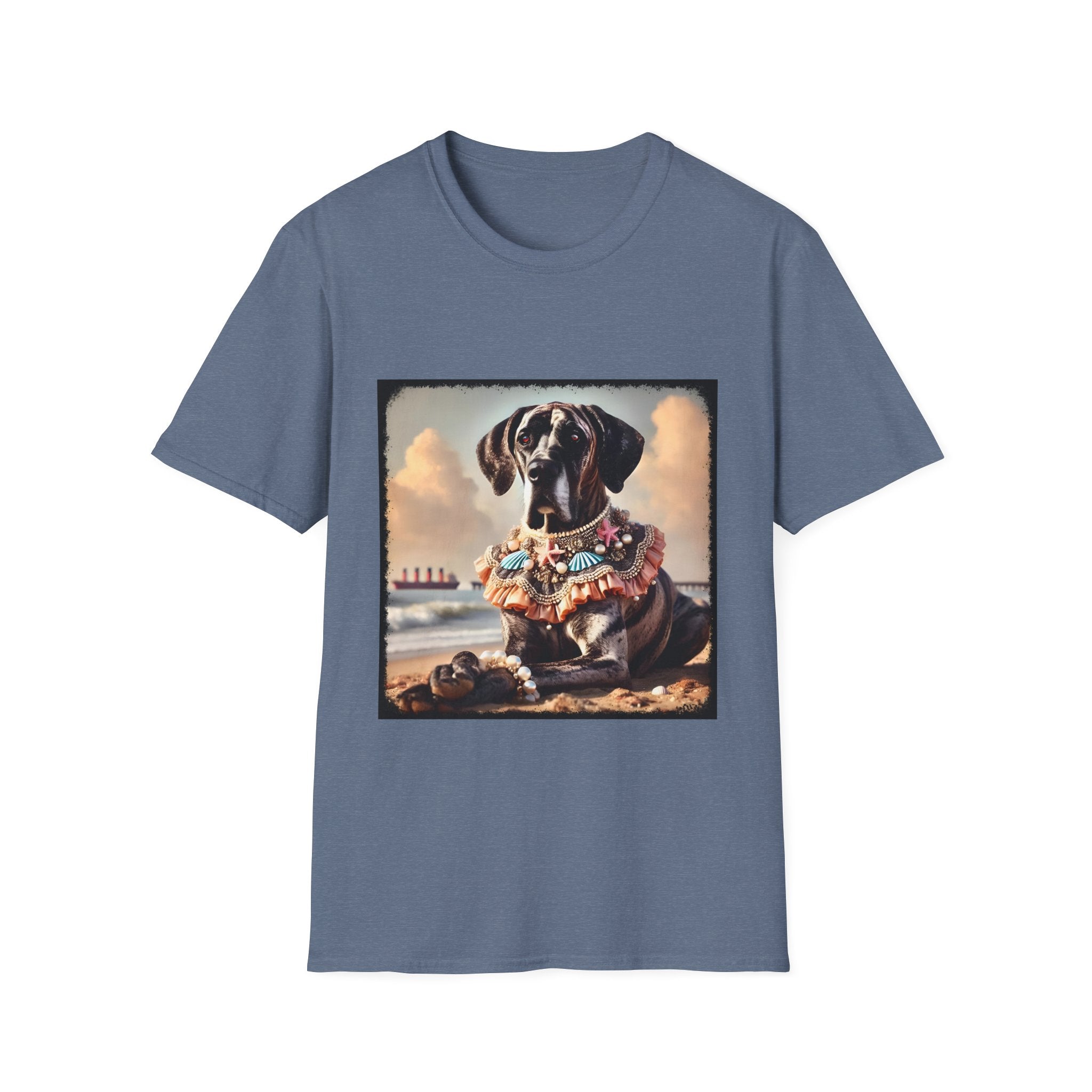Great Dane Beach Brindle | Unisex Dog T-Shirt
