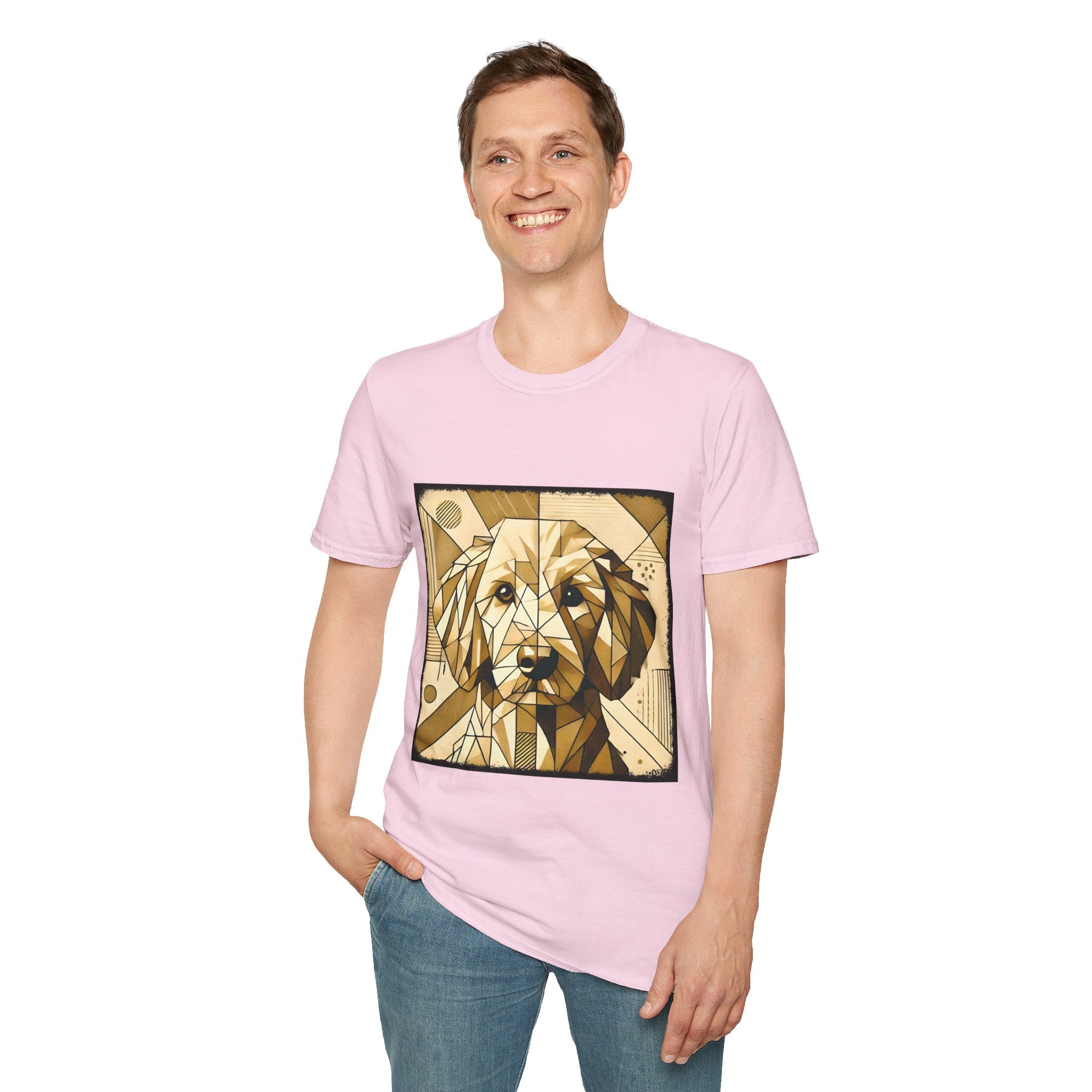 Golden Retriever Golden Geometric | Unisex Dog T-Shirt