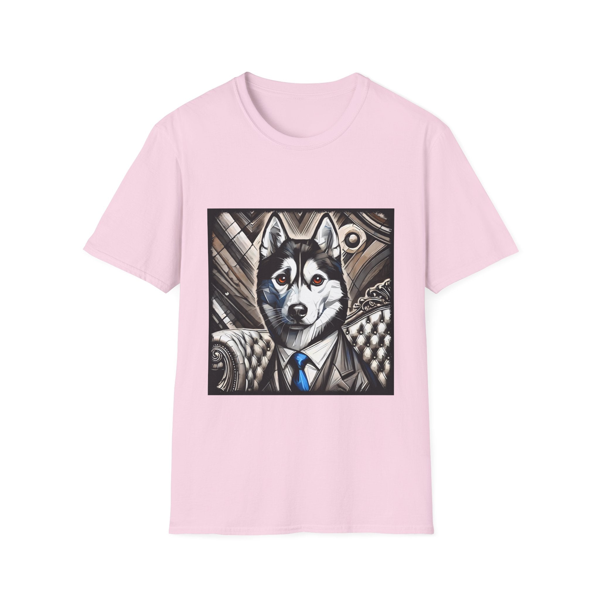 Siberian Husky B&W Bold Eyes | Unisex Dog T-Shirt