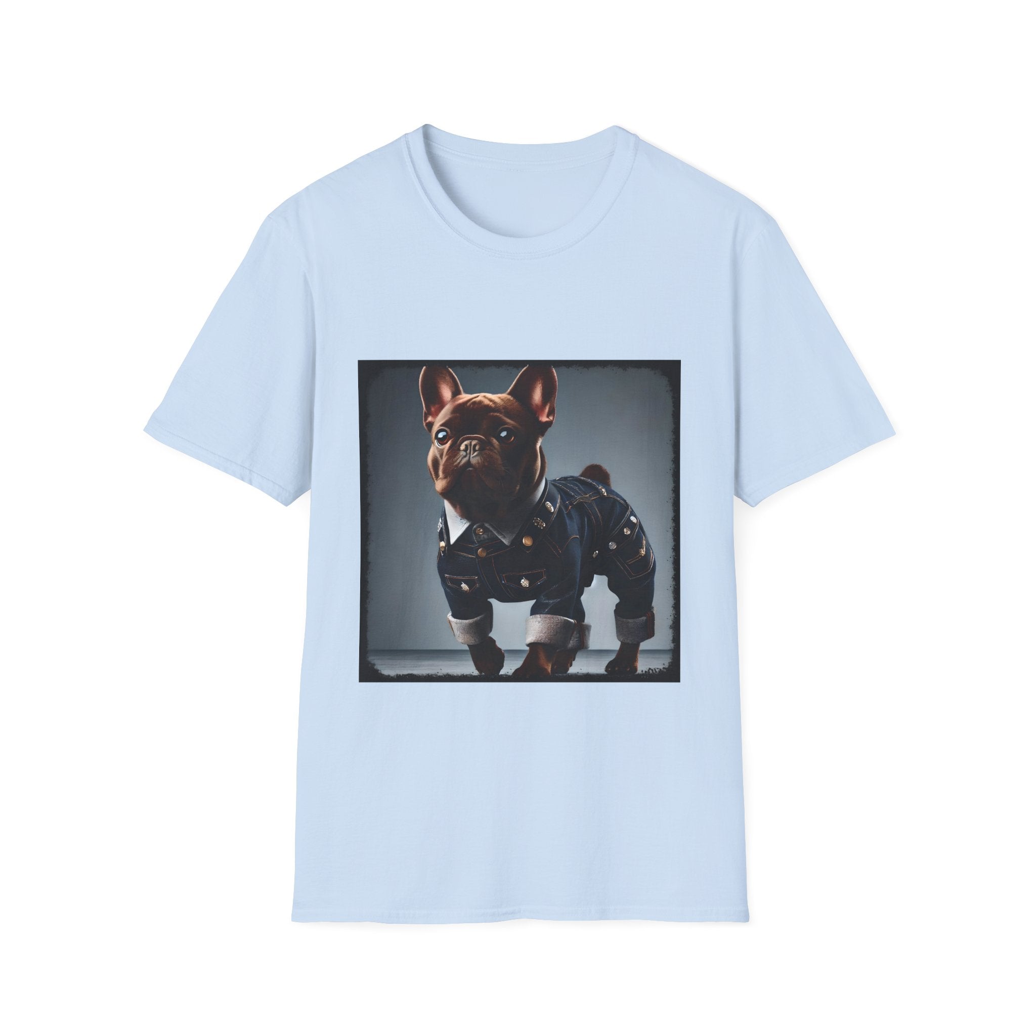 French Bulldog Denim Doll | Unisex Dog T-Shirt