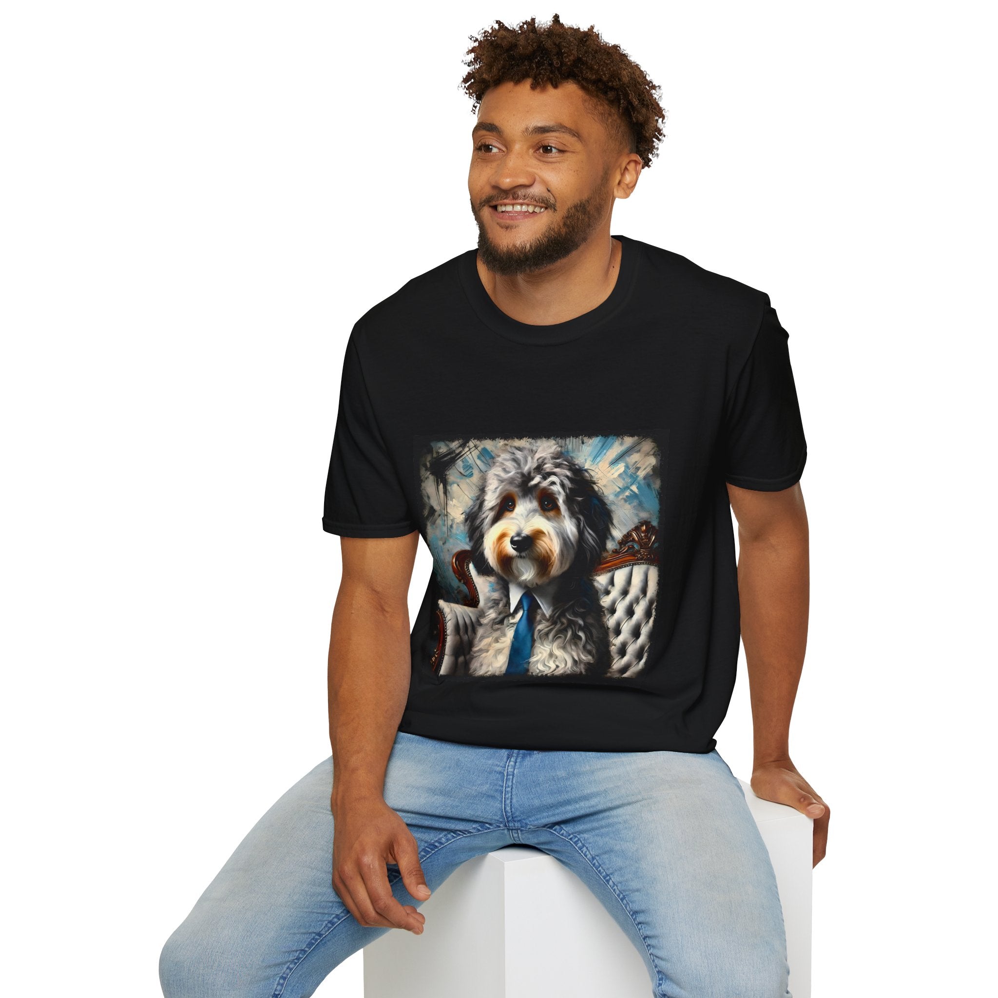 Aussiedoodle Silver Gent | Unisex Dog T-Shirt